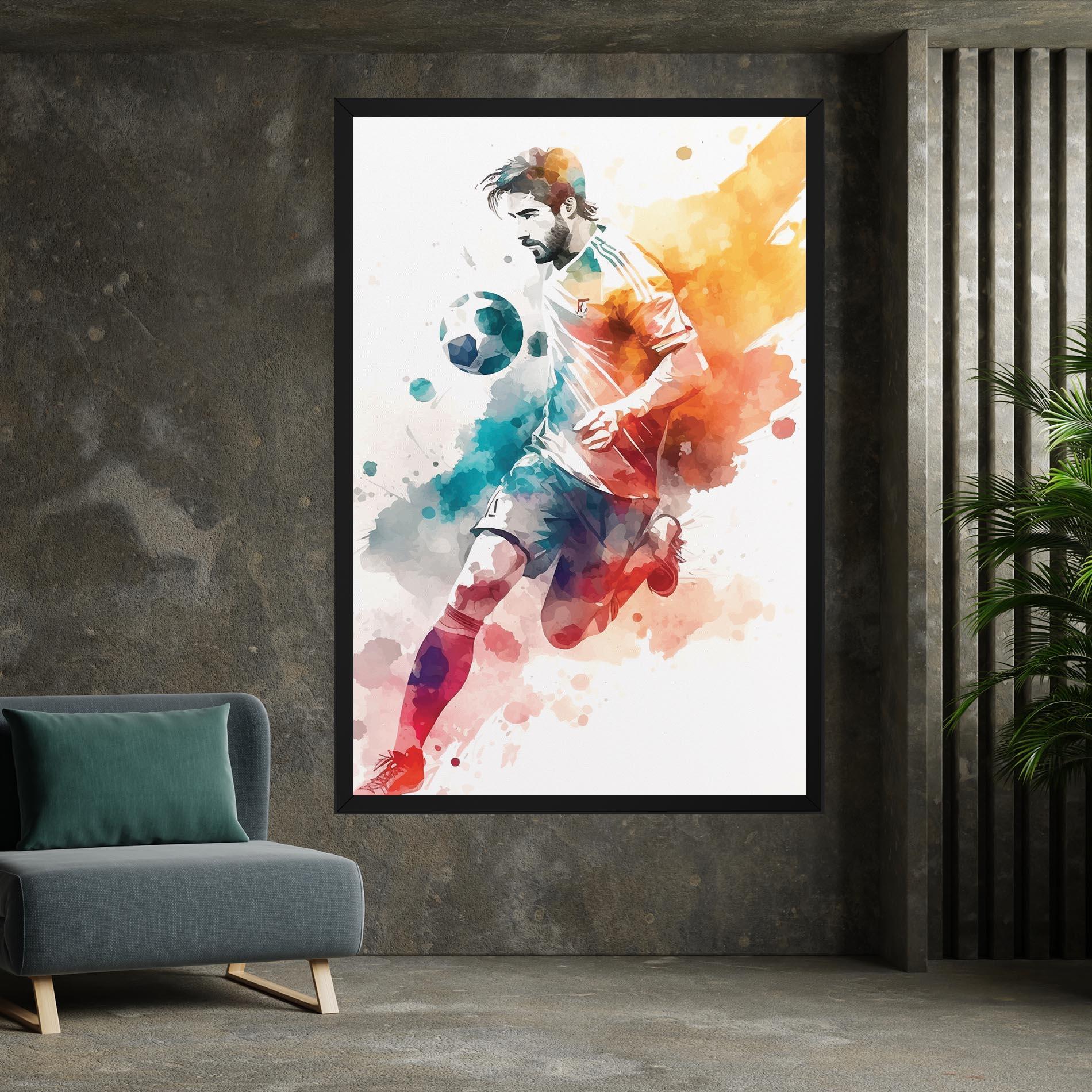 Tablou Canvas Football Watercolor mockup 7