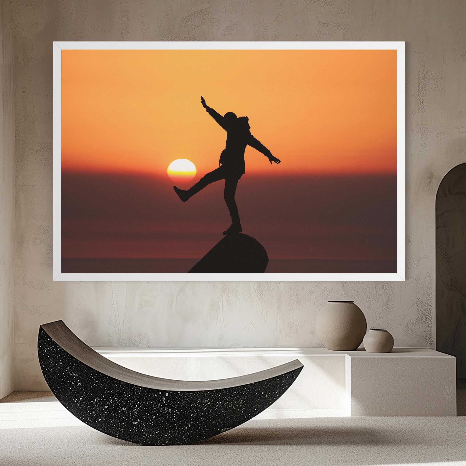 Tablou Canvas Football With The Sun mockup 8