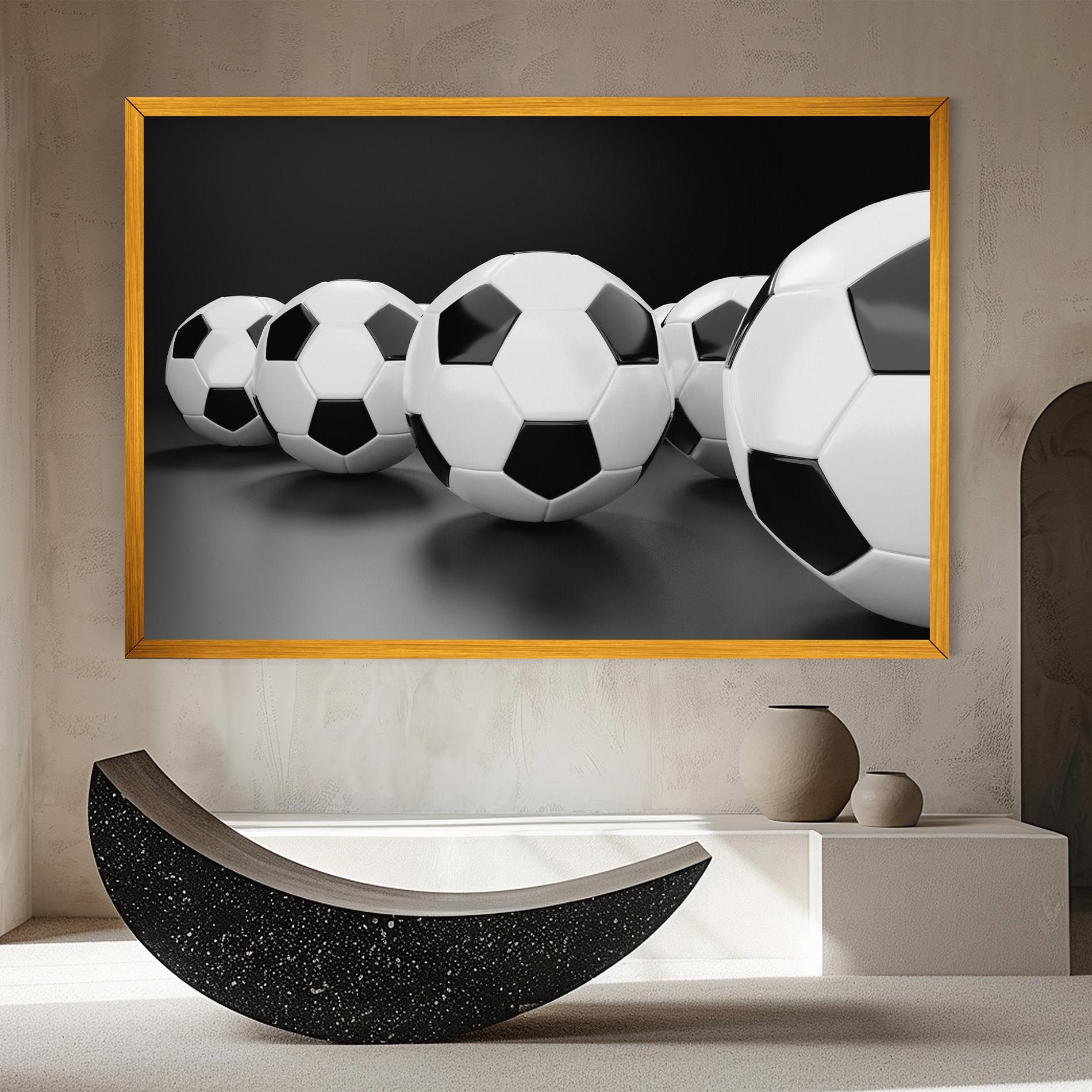 Black White Football mockup 8