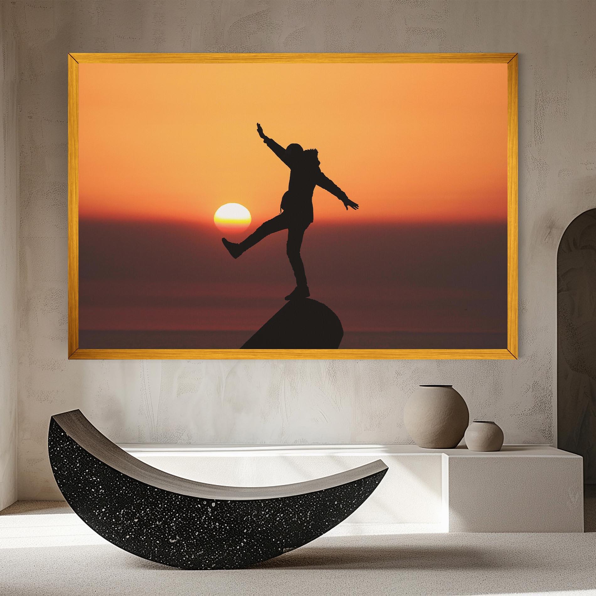 Tablou Canvas Football With The Sun mockup 8