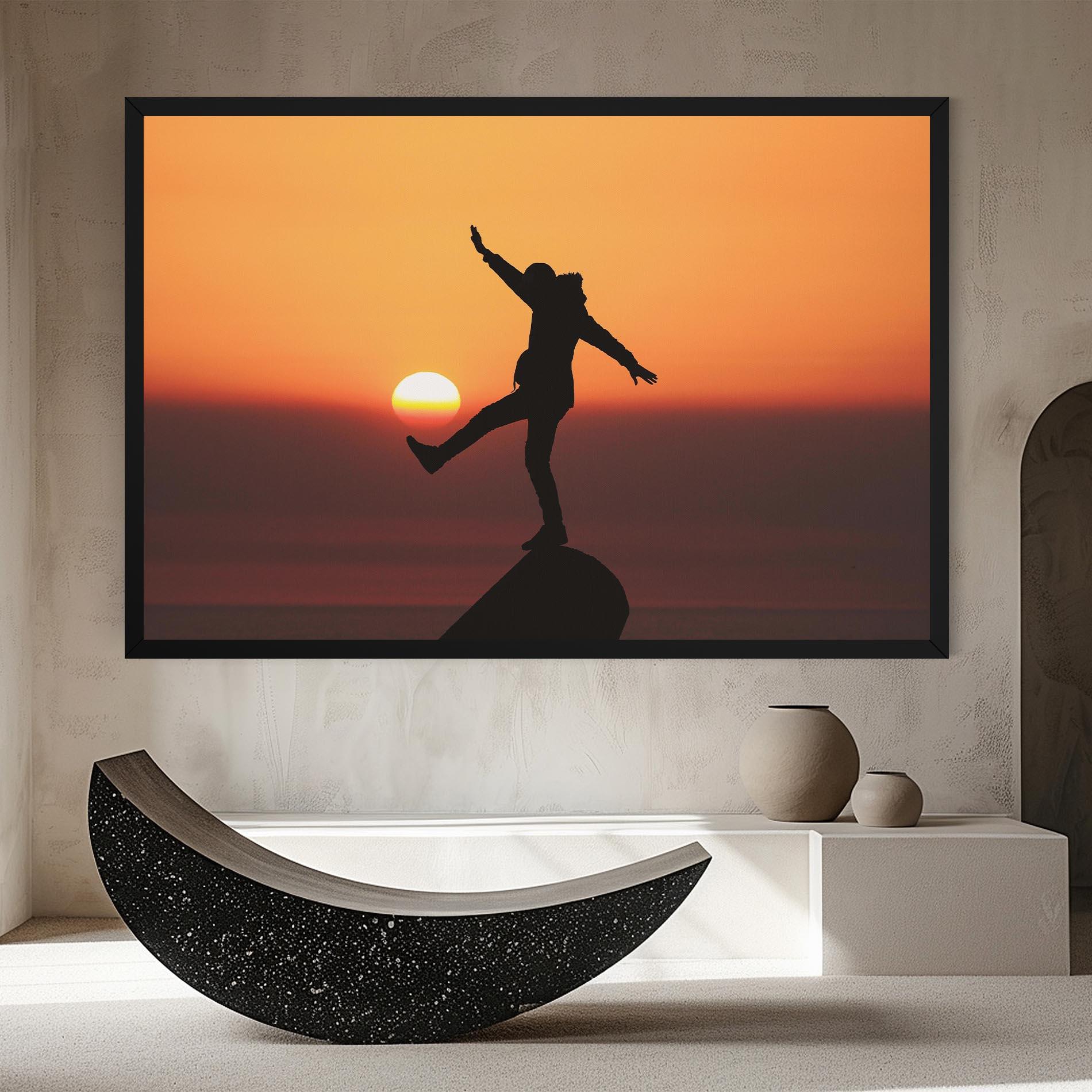 Tablou Canvas Football With The Sun mockup 8