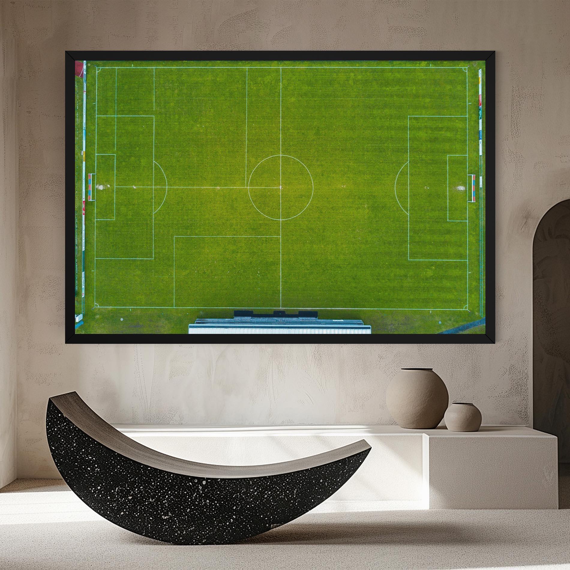 Tablou Canvas Green Football Field mockup 8