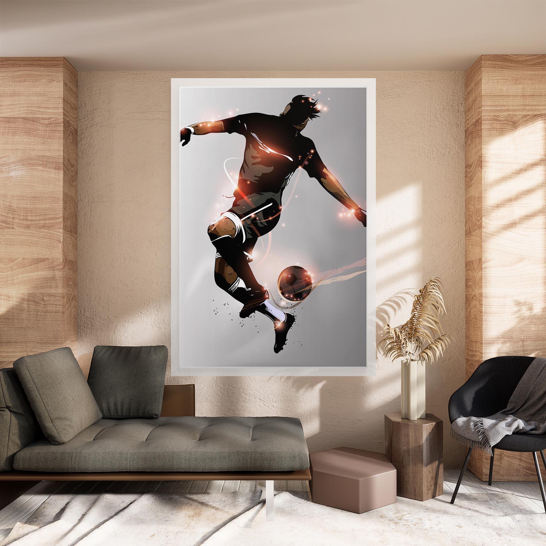 Tablou Canvas Football Jump mockup 8