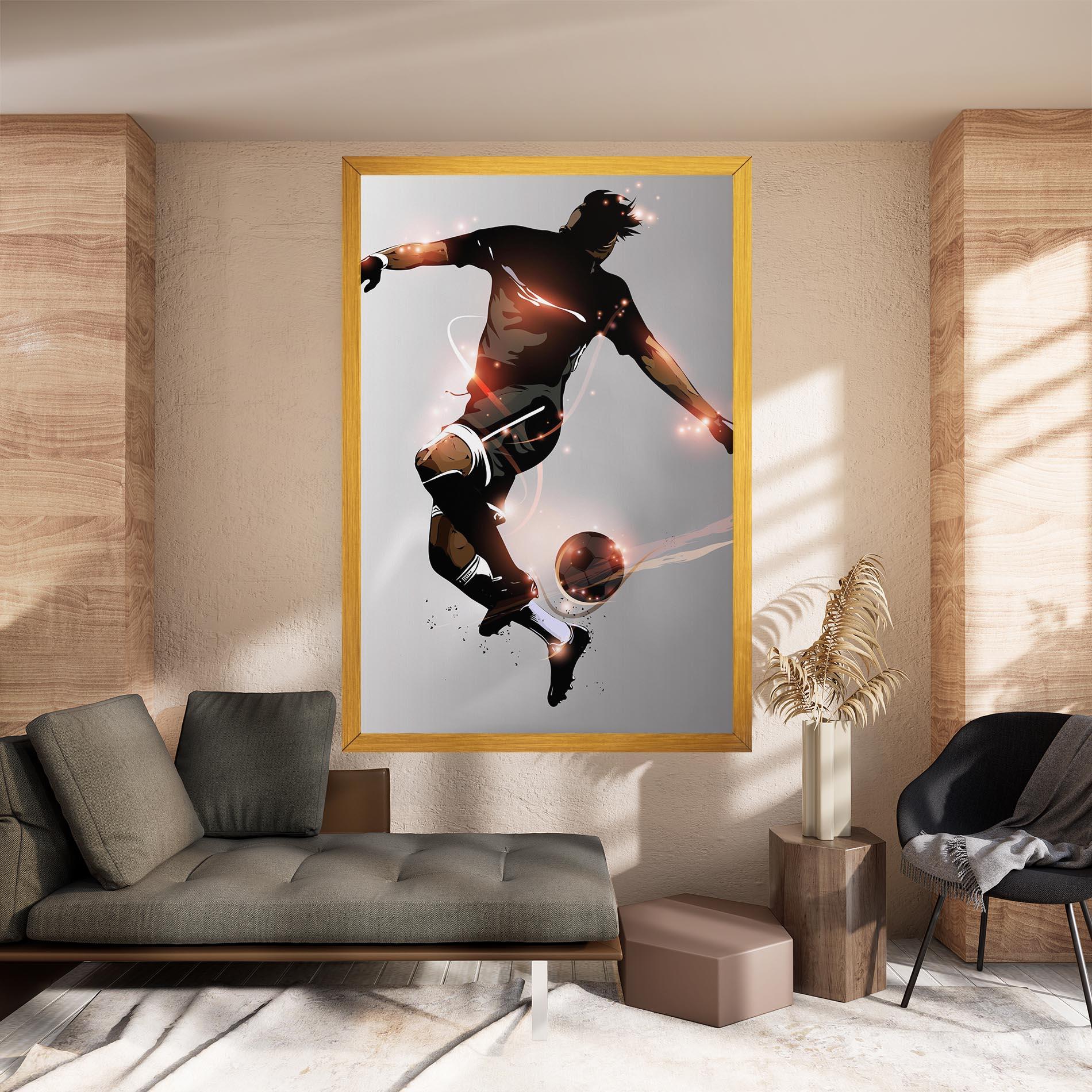 Tablou Canvas Football Jump mockup 8