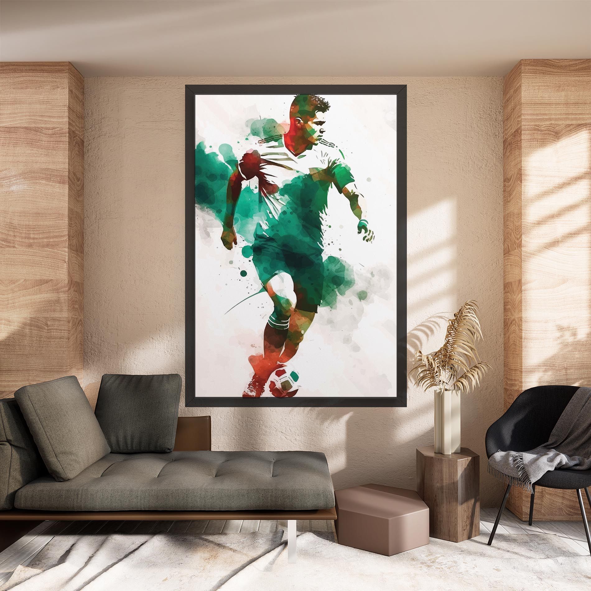 Green Football mockup 8