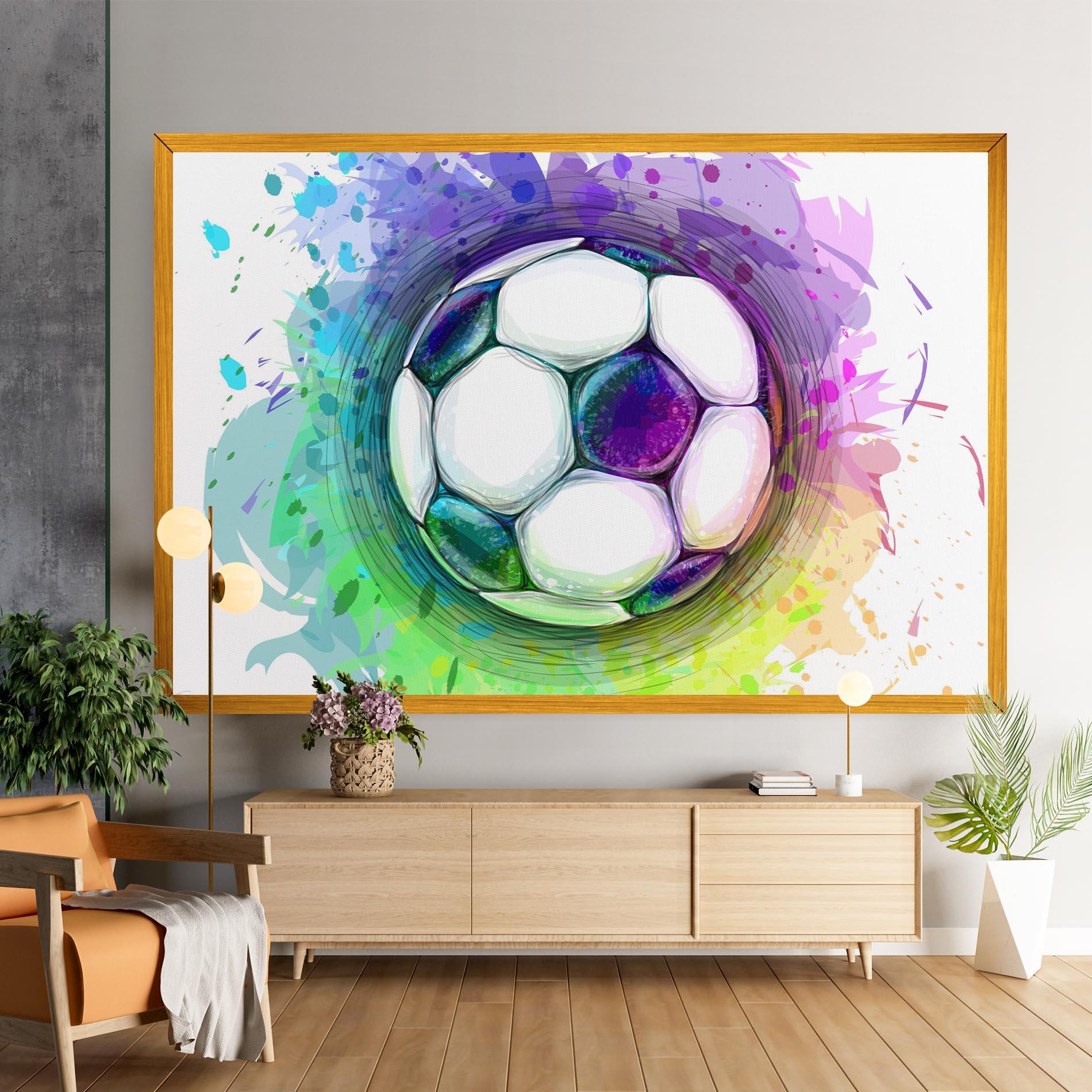 Tablou Canvas Colorful Football mockup 9