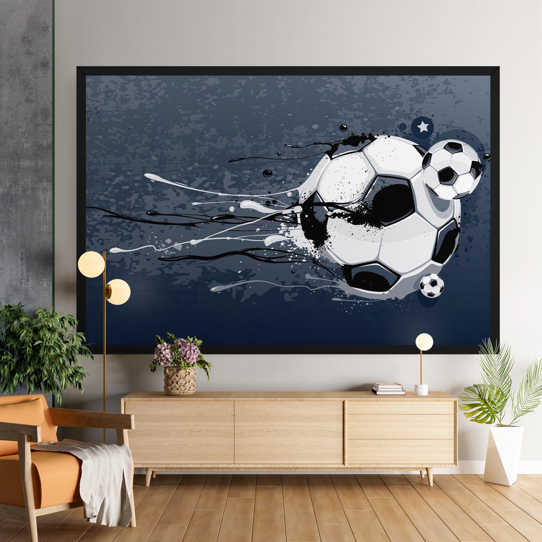 Tablou Canvas Blue Football mockup 9