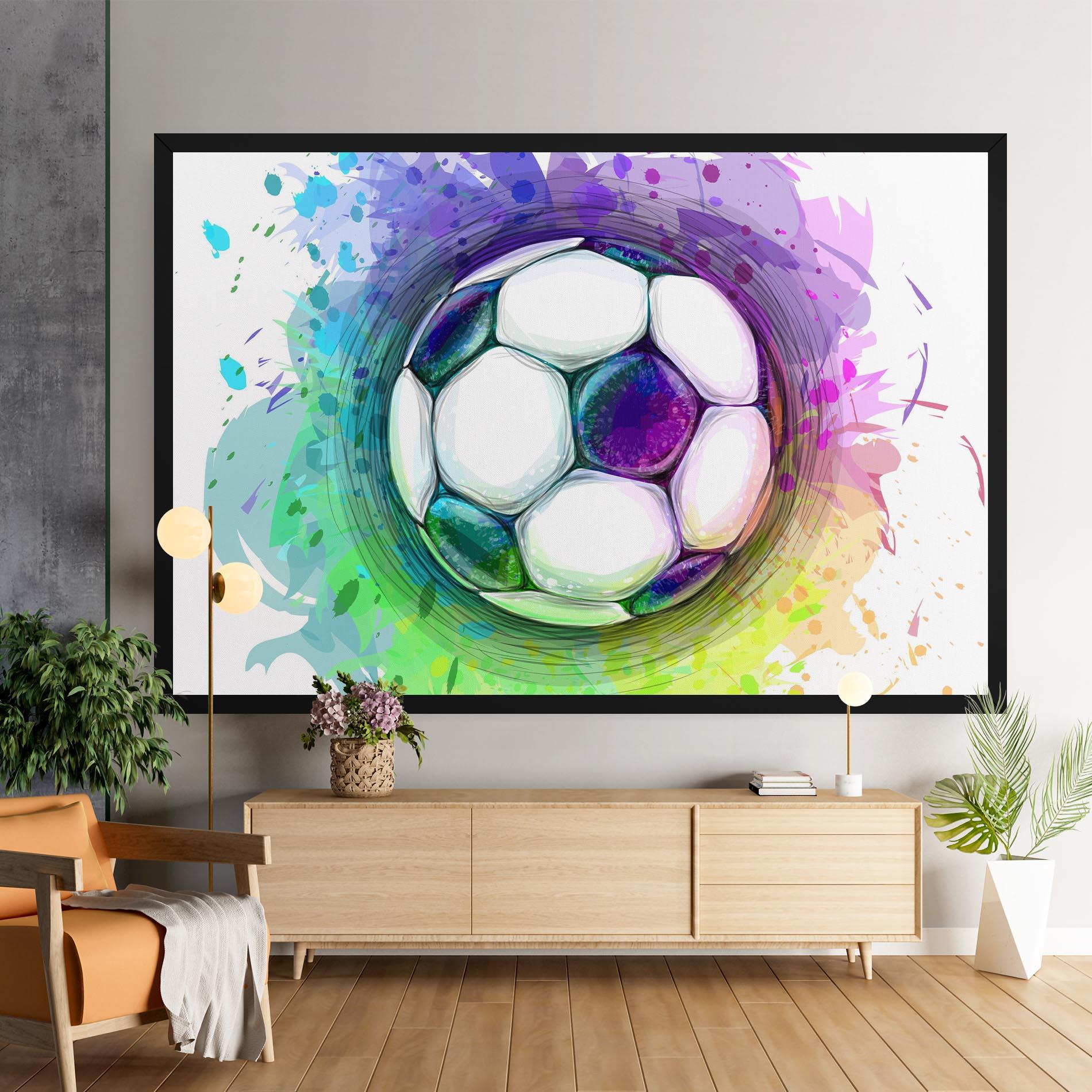 Tablou Canvas Colorful Football mockup 9