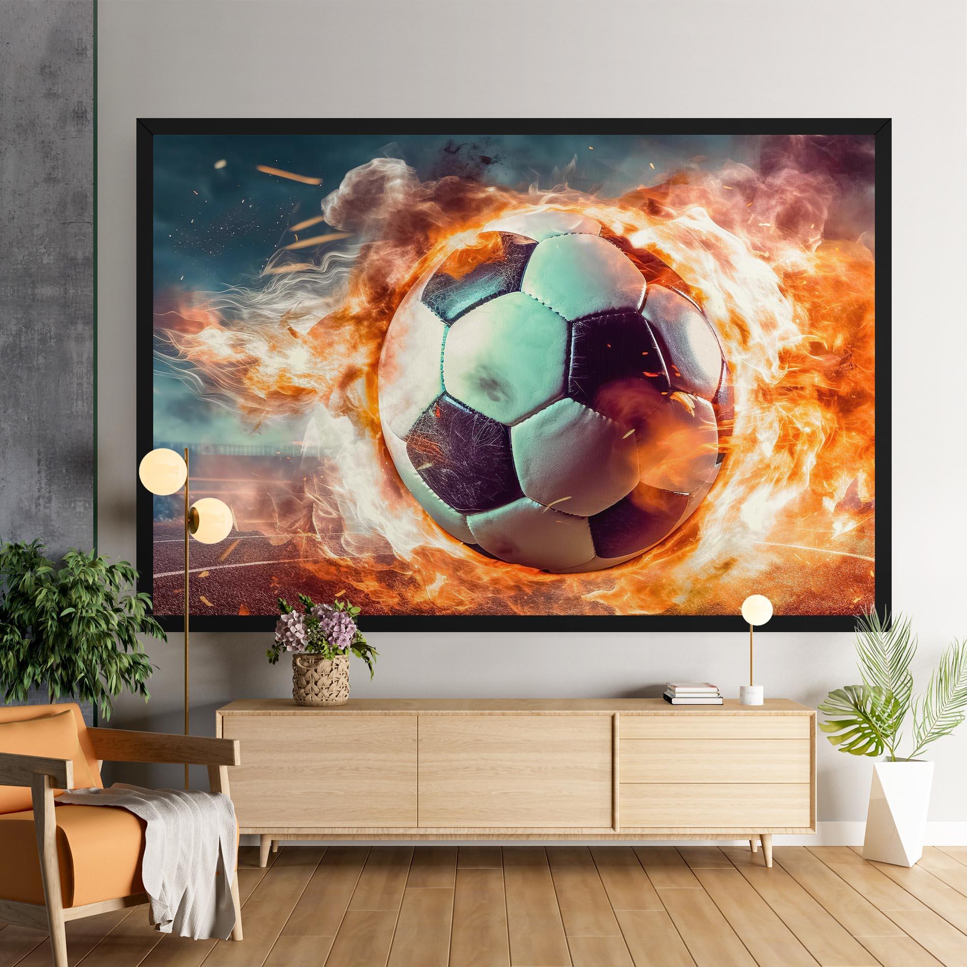 Tablou Canvas Football Explosion mockup 9