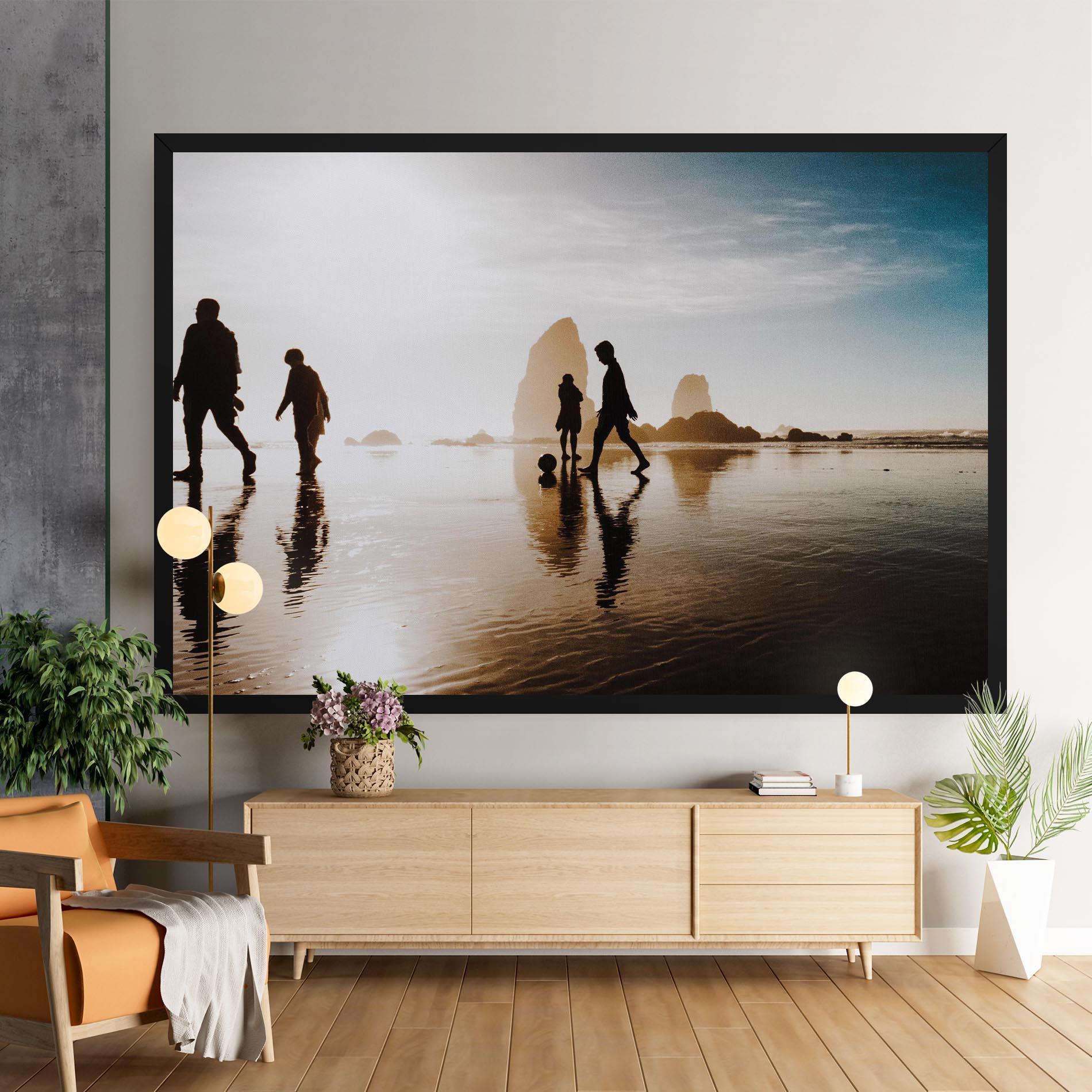 Tablou Canvas Football On Water mockup 9