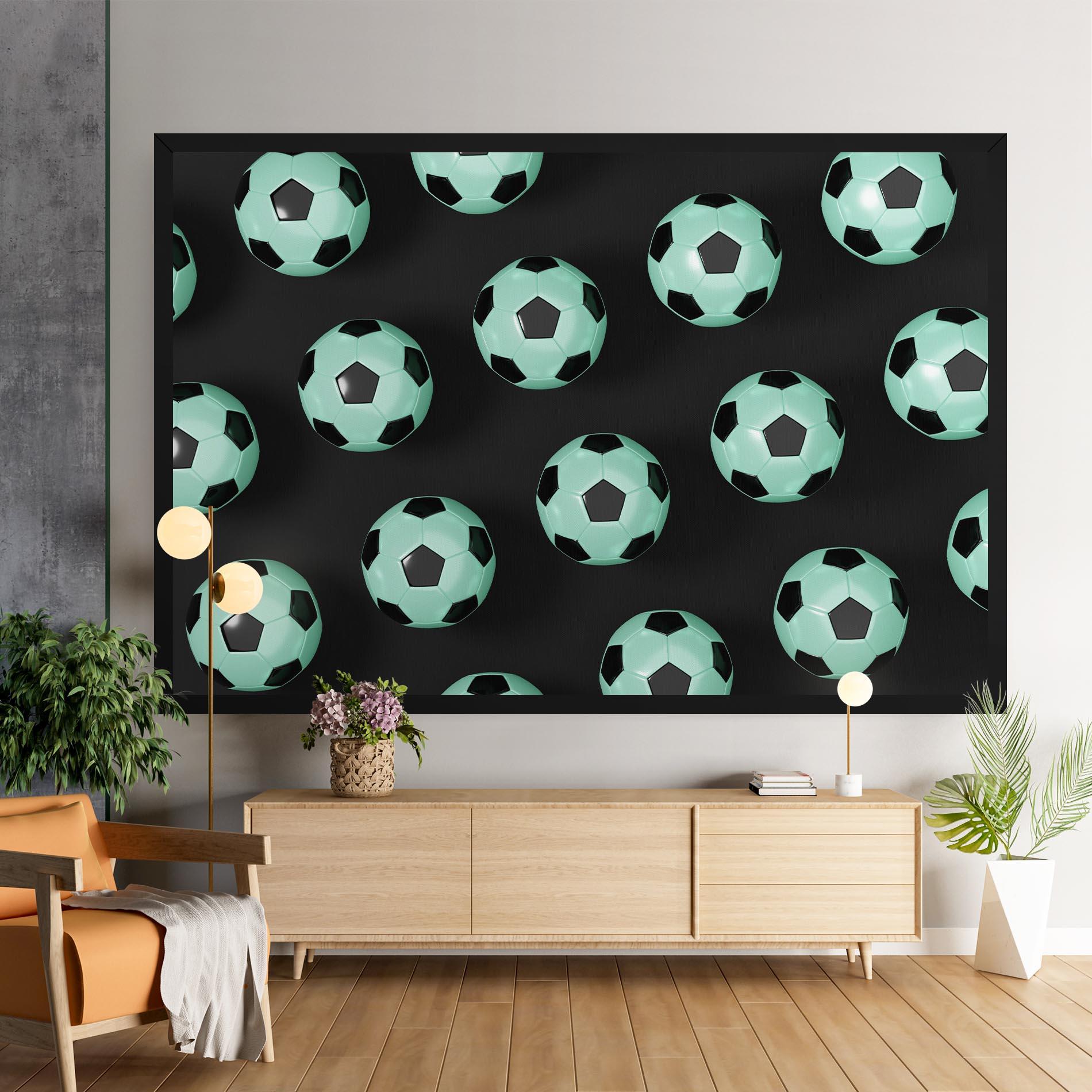 Tablou Canvas Green Light Football mockup 9