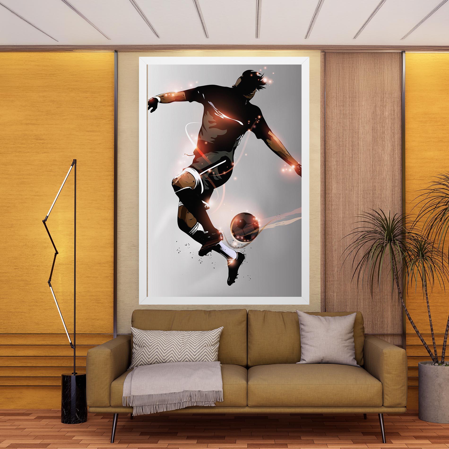 Tablou Canvas Football Jump mockup 9