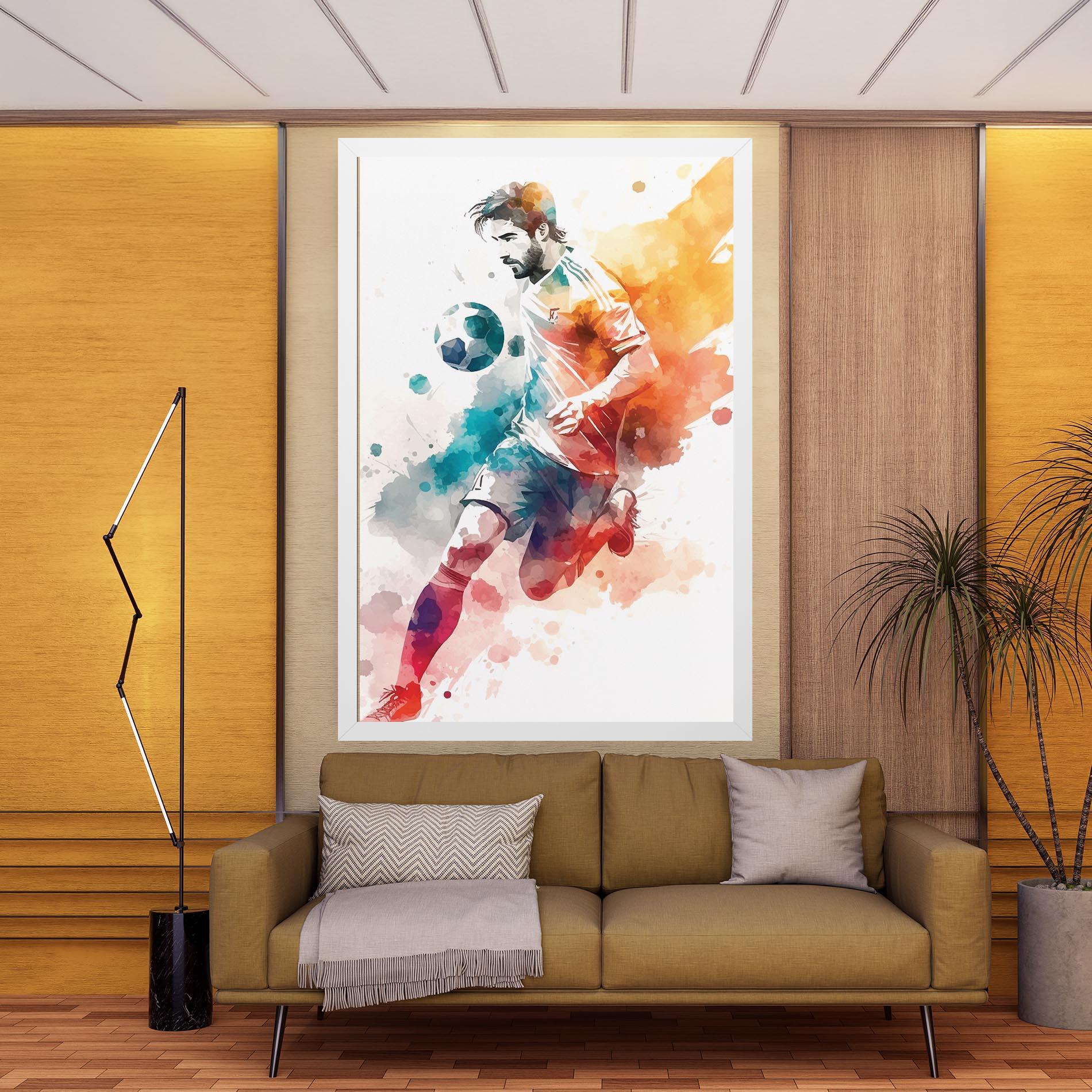 Tablou Canvas Football Watercolor mockup 9