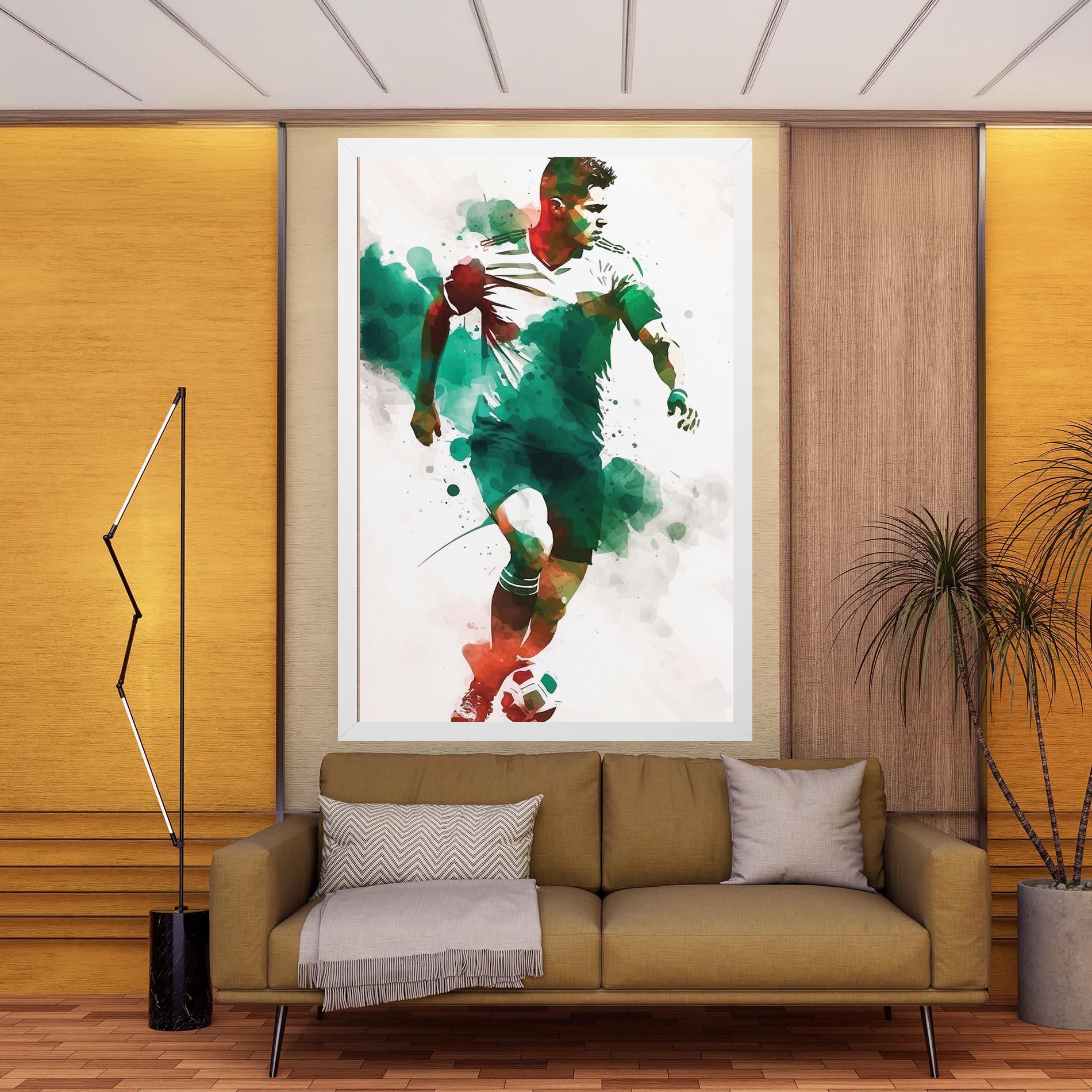 Tablou Canvas Green Football mockup 9