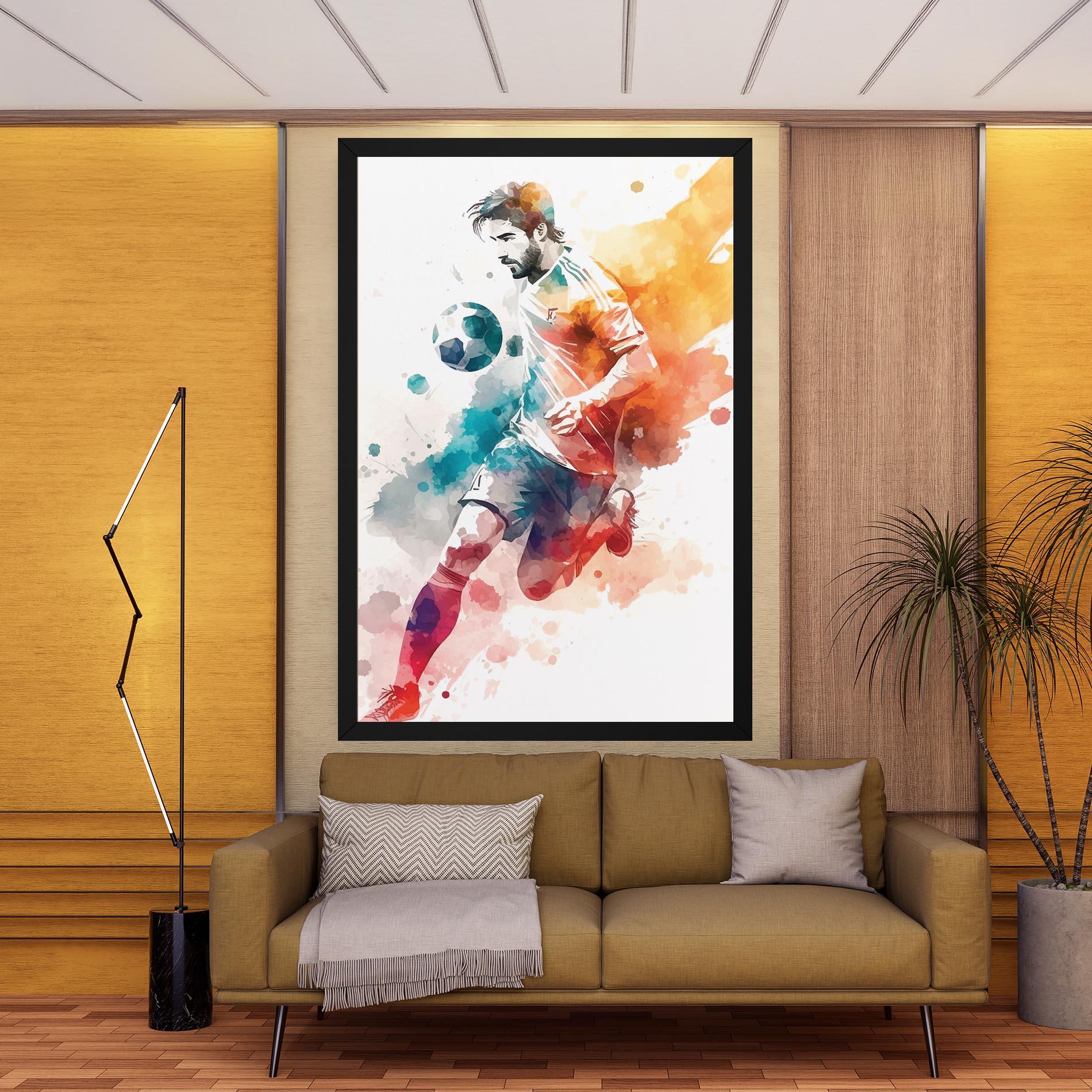 Tablou Canvas Football Watercolor mockup 9