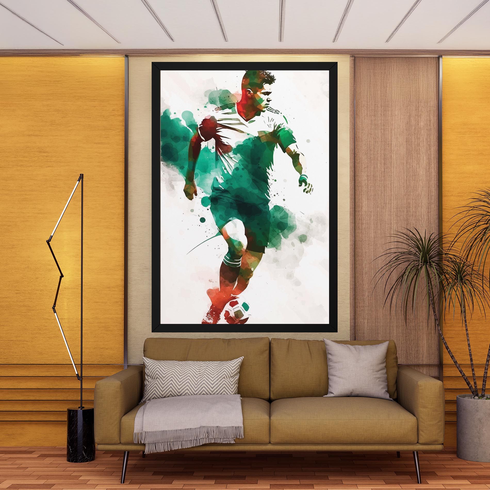 Green Football mockup 9