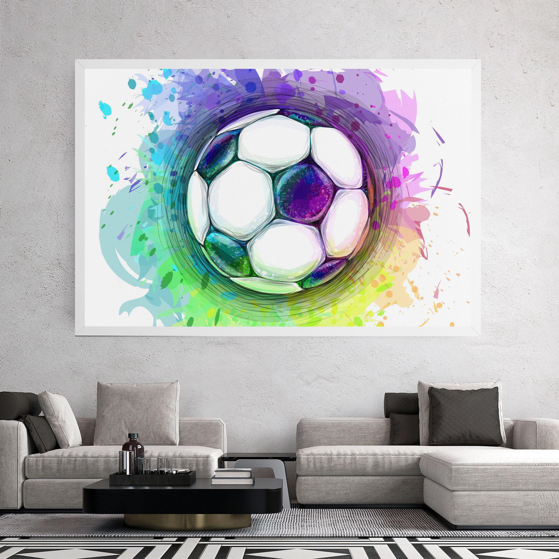 Tablou Canvas Colorful Football mockup 2