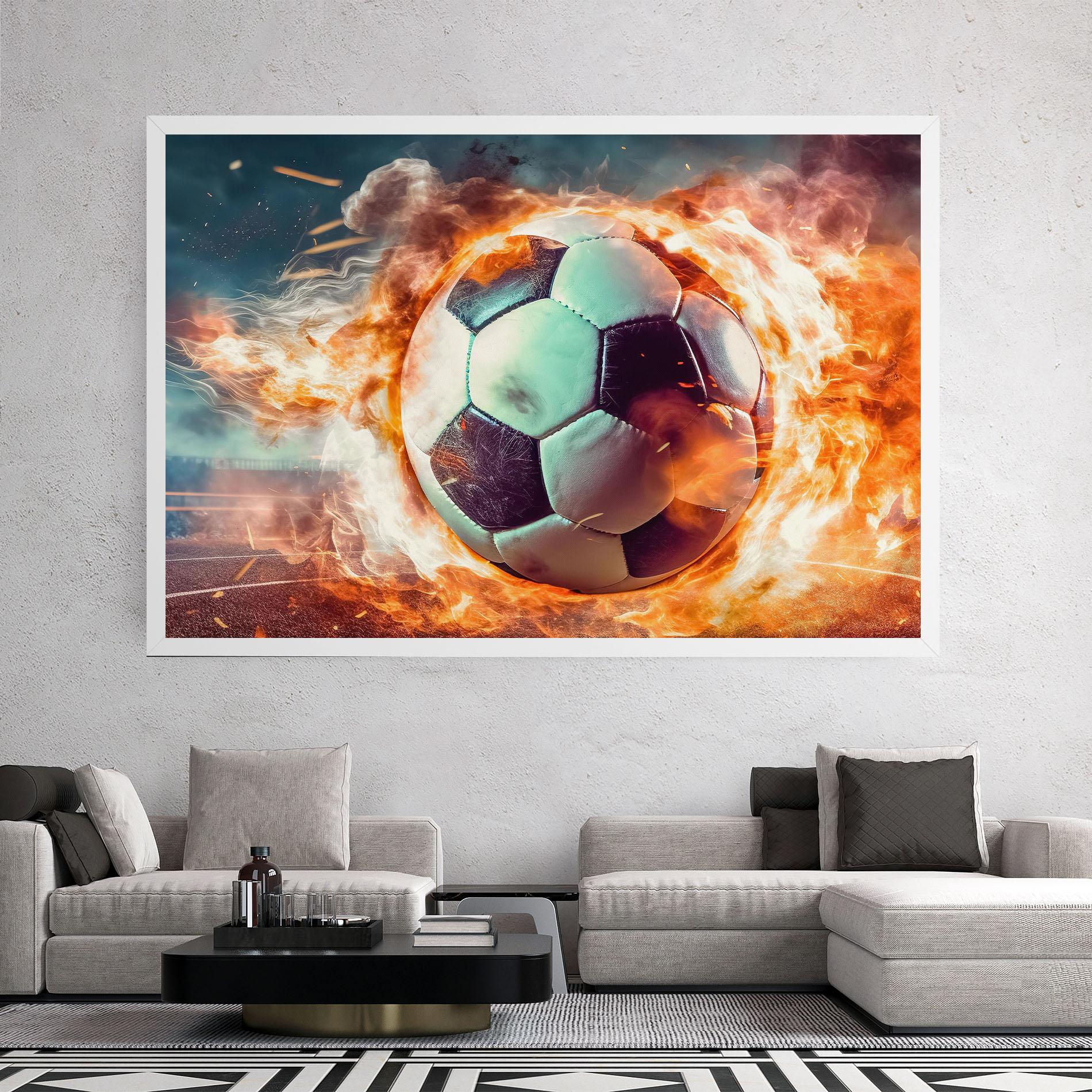 Tablou Canvas Football Explosion mockup 2