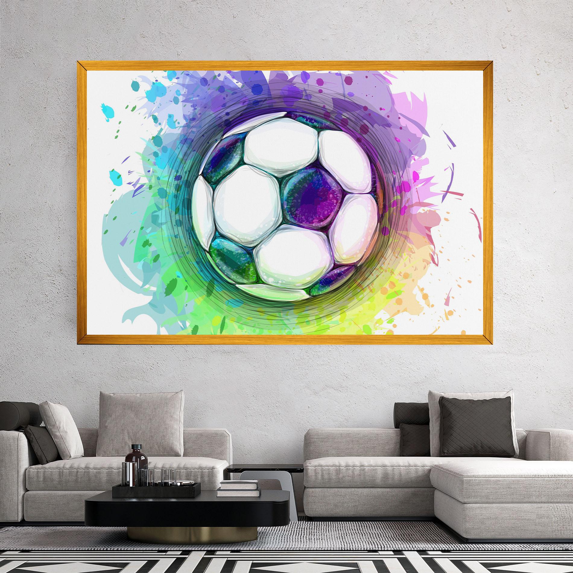 Tablou Canvas Colorful Football mockup 2