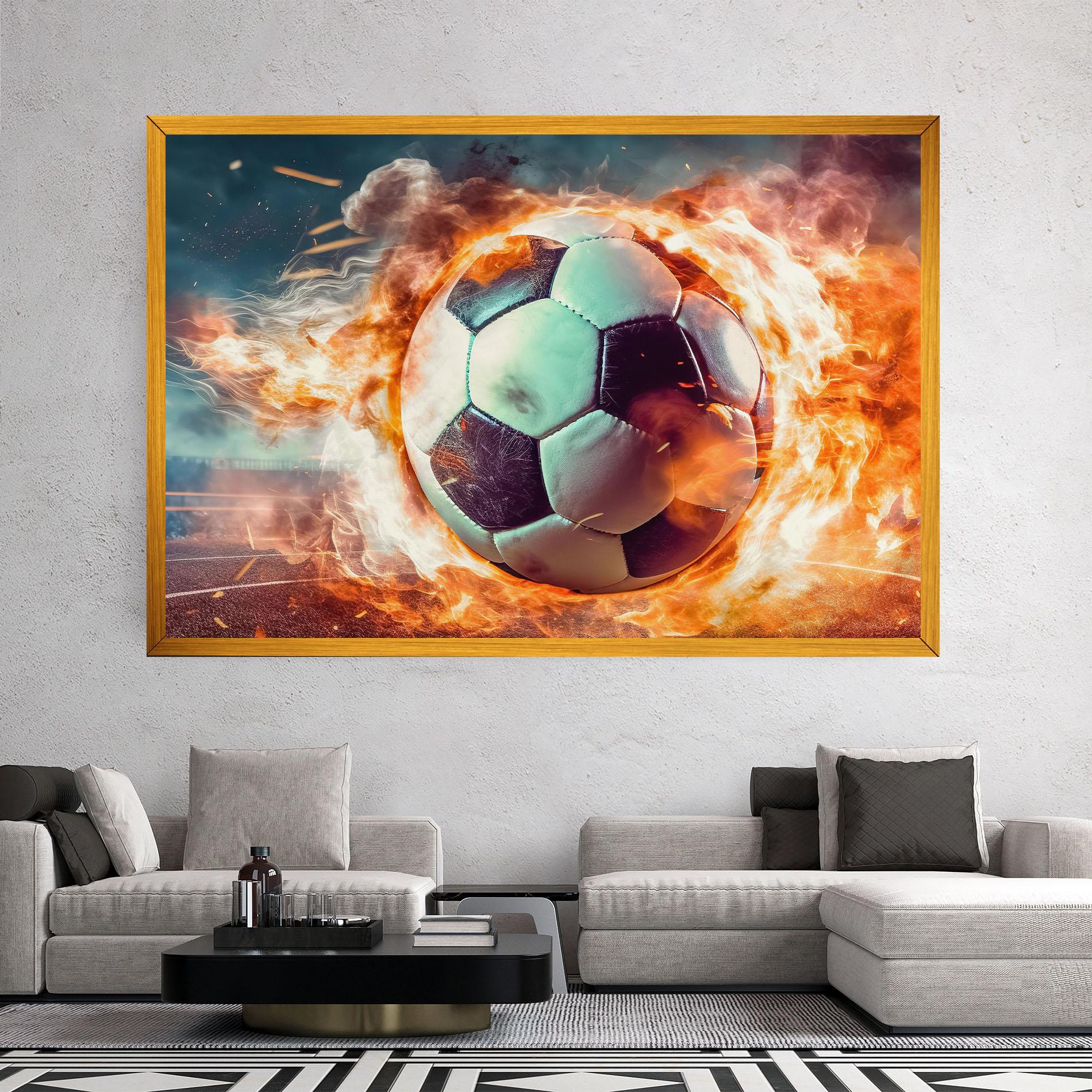 Tablou Canvas Football Explosion mockup 2