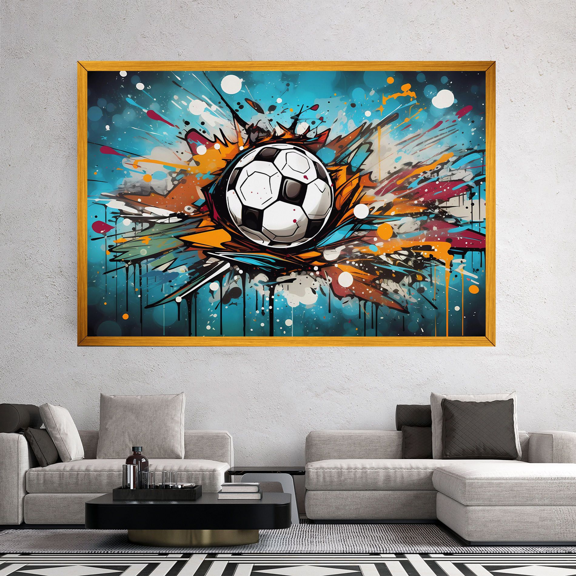 Football Graffiti Style mockup 2