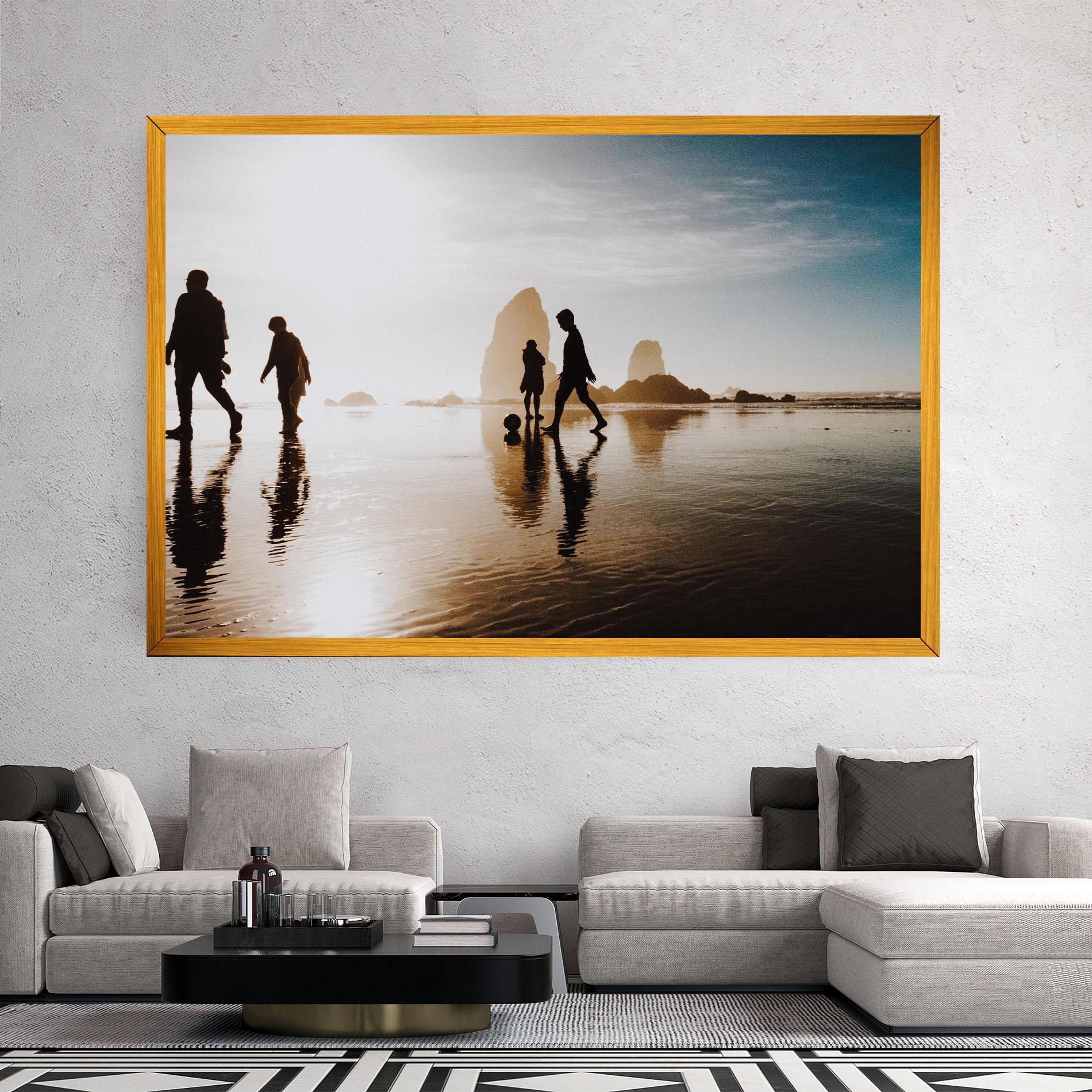 Tablou Canvas Football On Water mockup 2