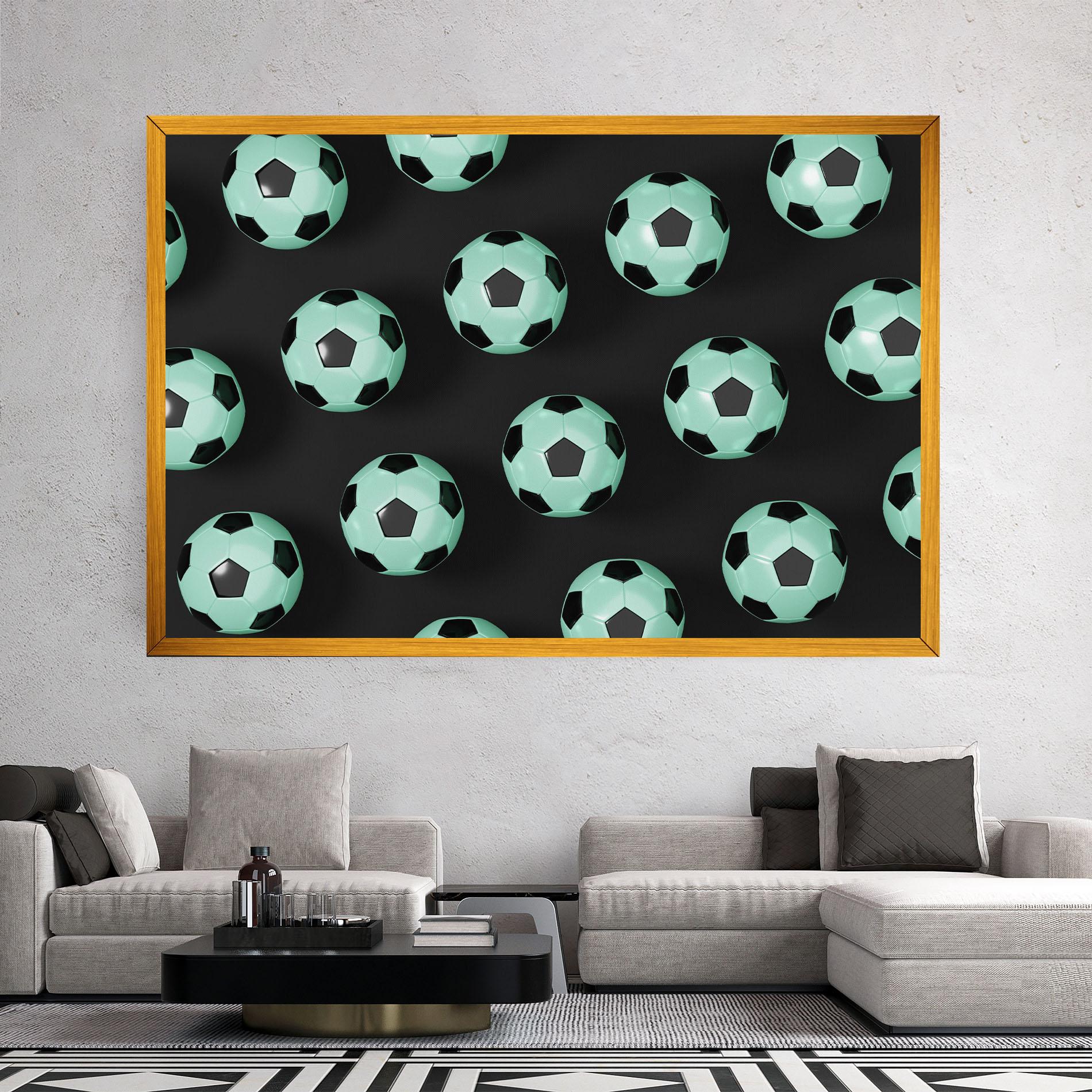 Tablou Canvas Green Light Football mockup 2