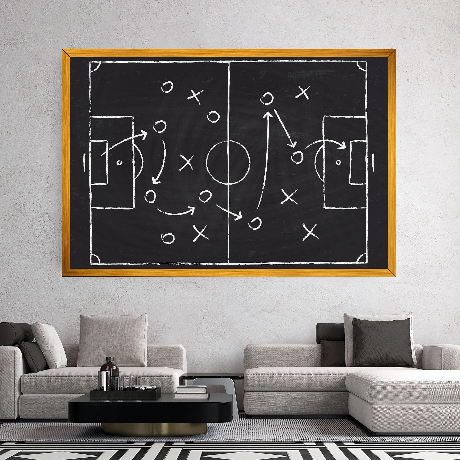 Tablou Canvas Grey Board Football mockup 2