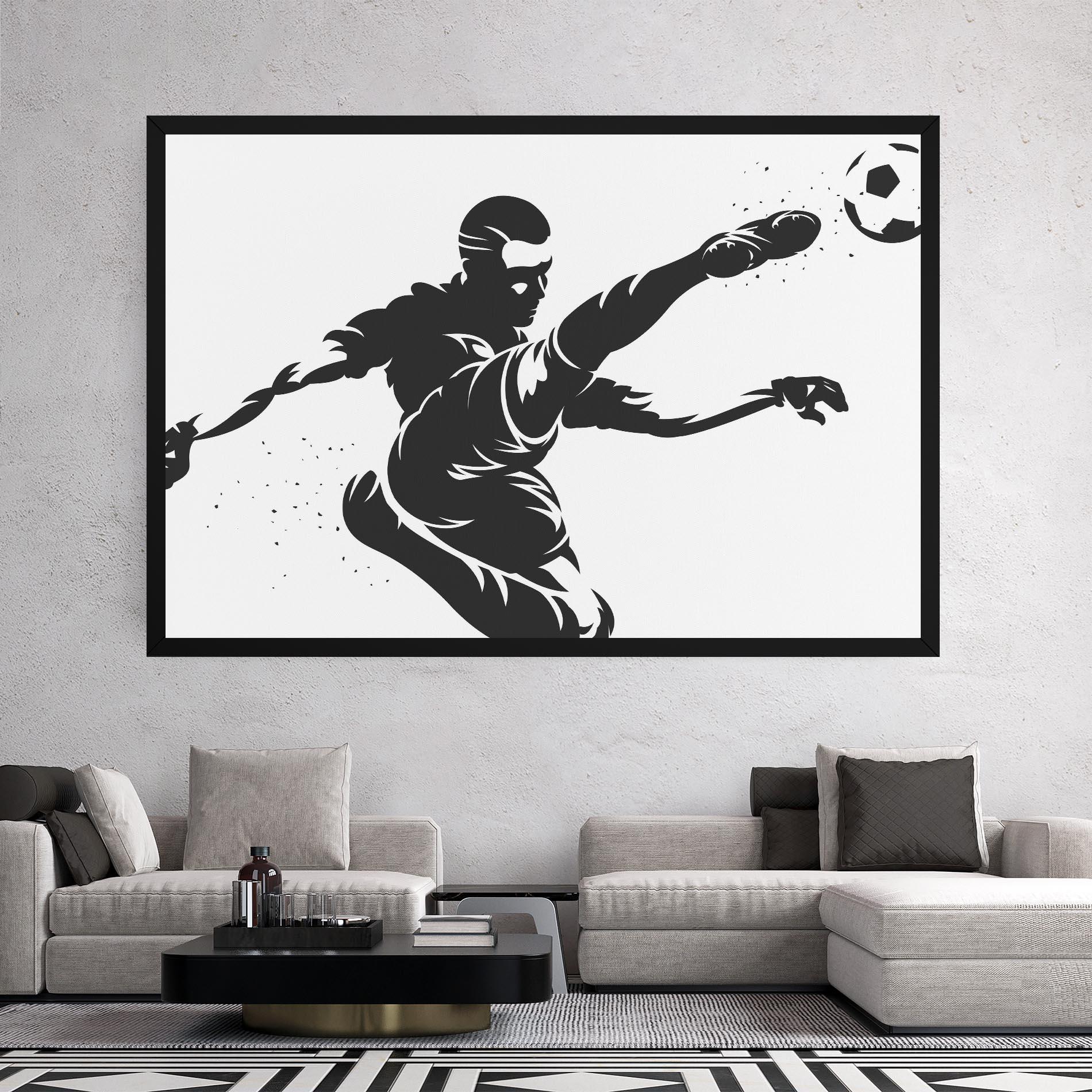 Tablou Canvas Air Football mockup 2