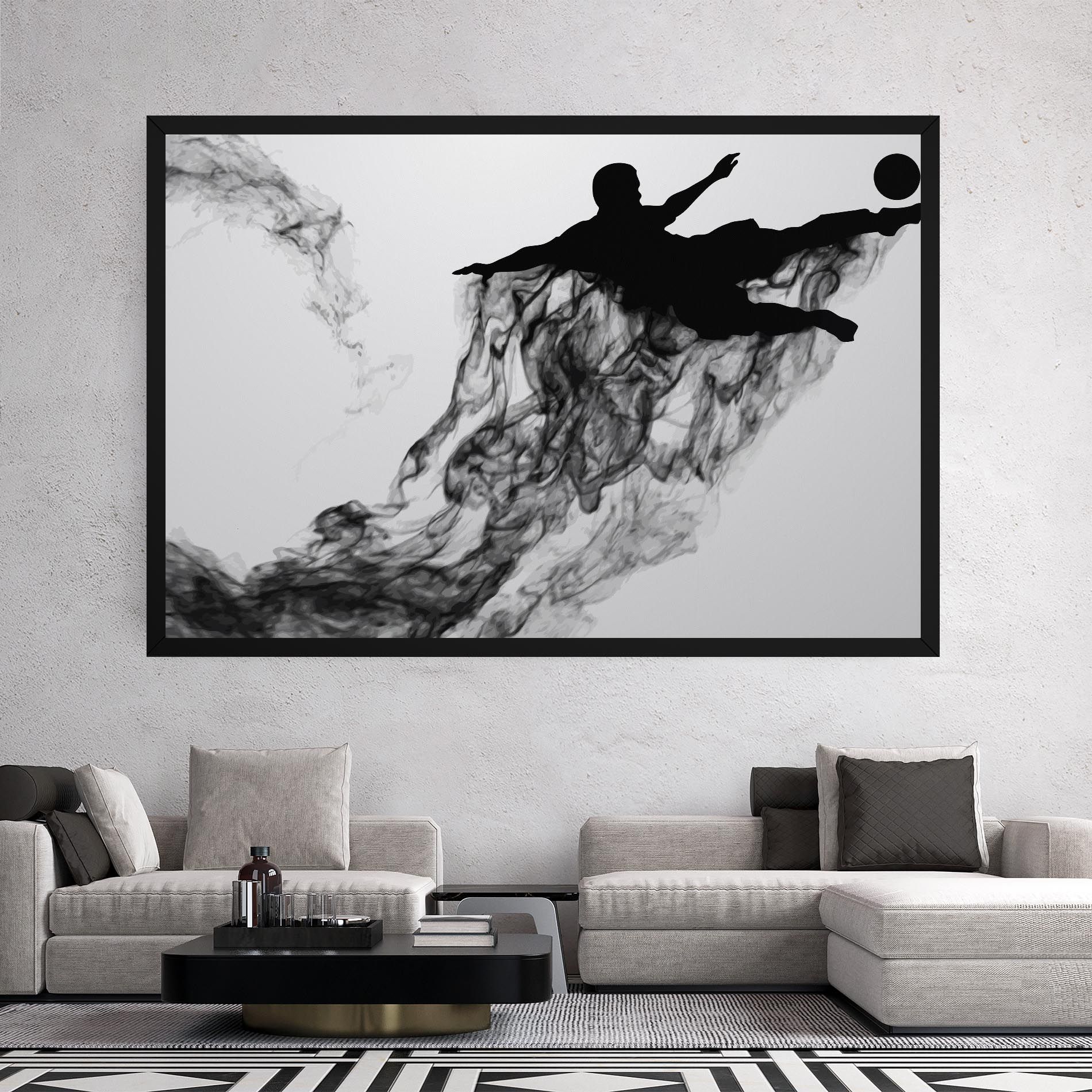 Black Smoke Football mockup 2