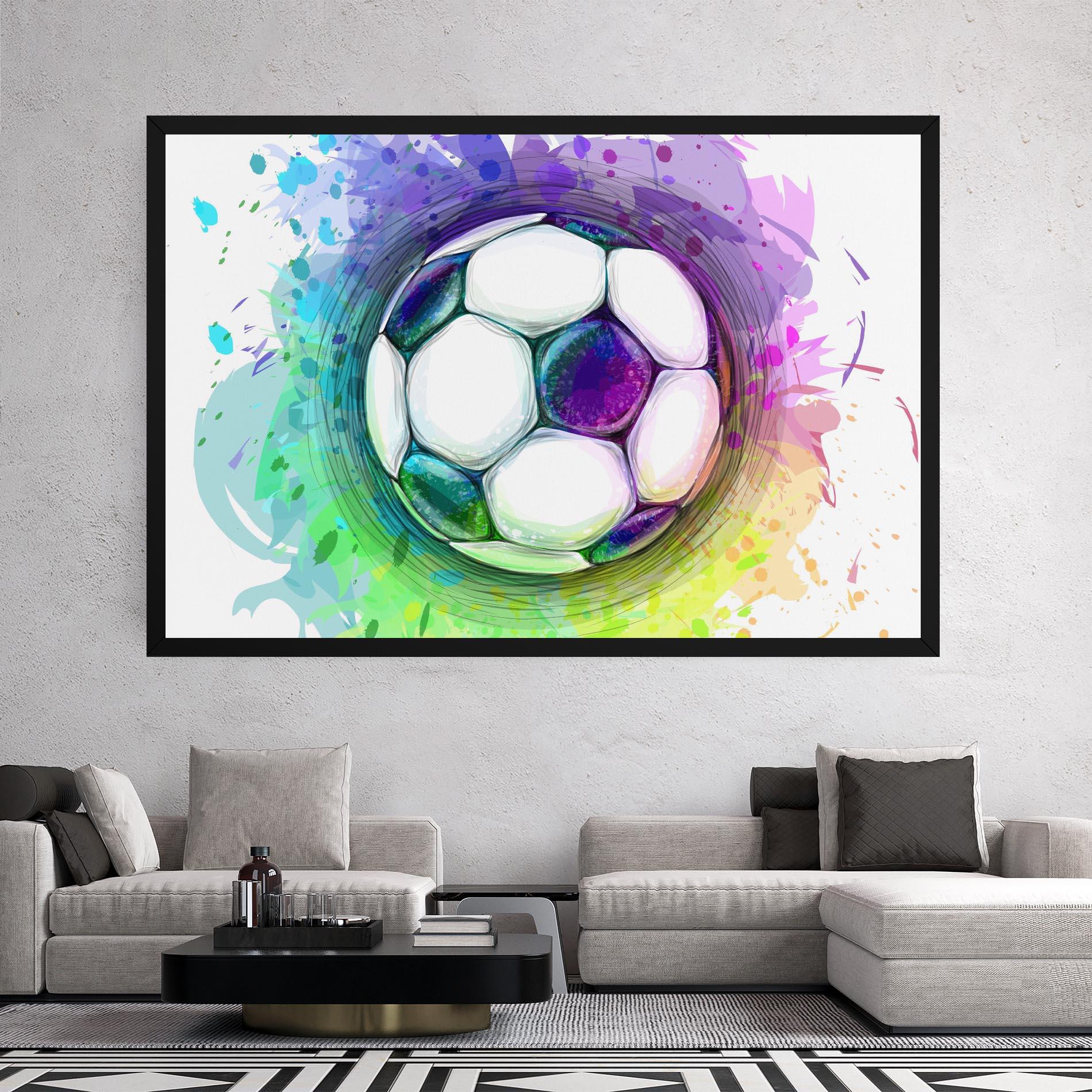Tablou Canvas Colorful Football mockup 2