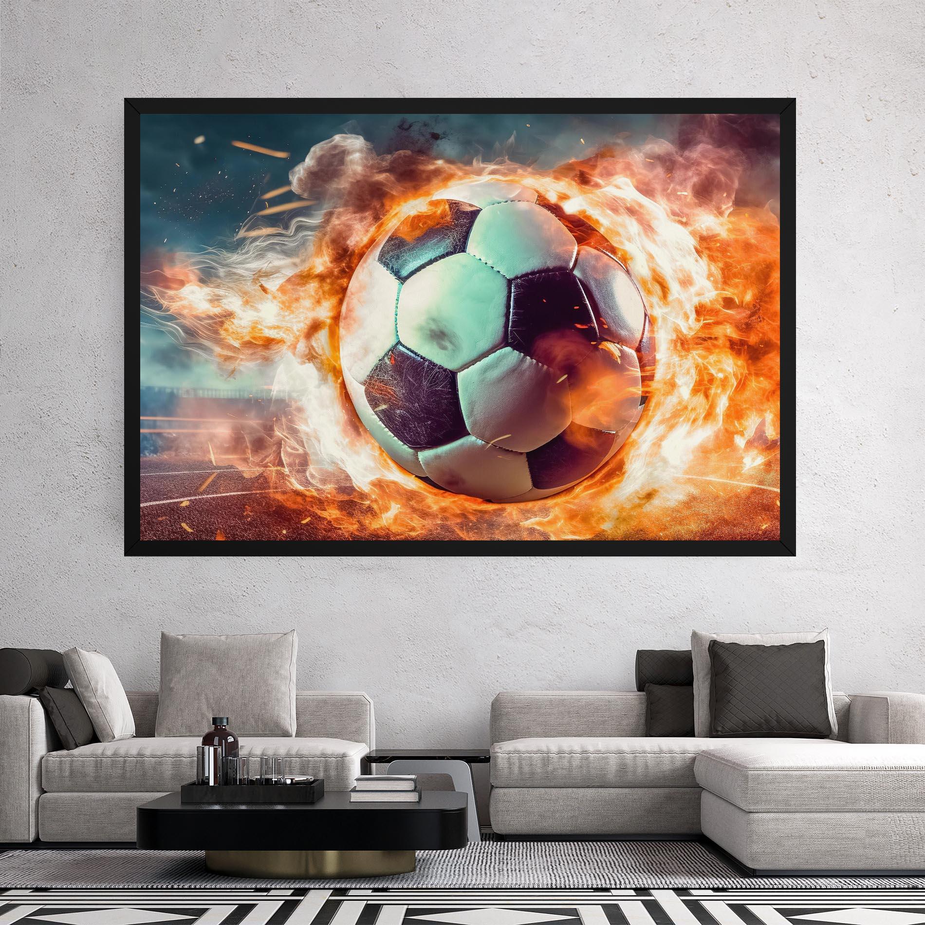 Tablou Canvas Football Explosion mockup 2