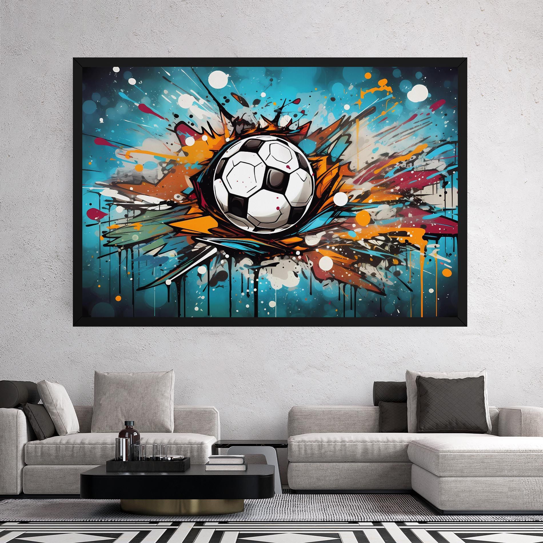 Football Graffiti Style mockup 2