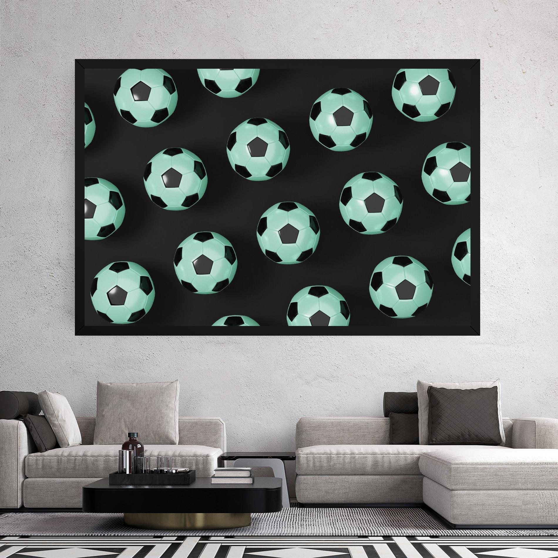 Tablou Canvas Green Light Football mockup 2