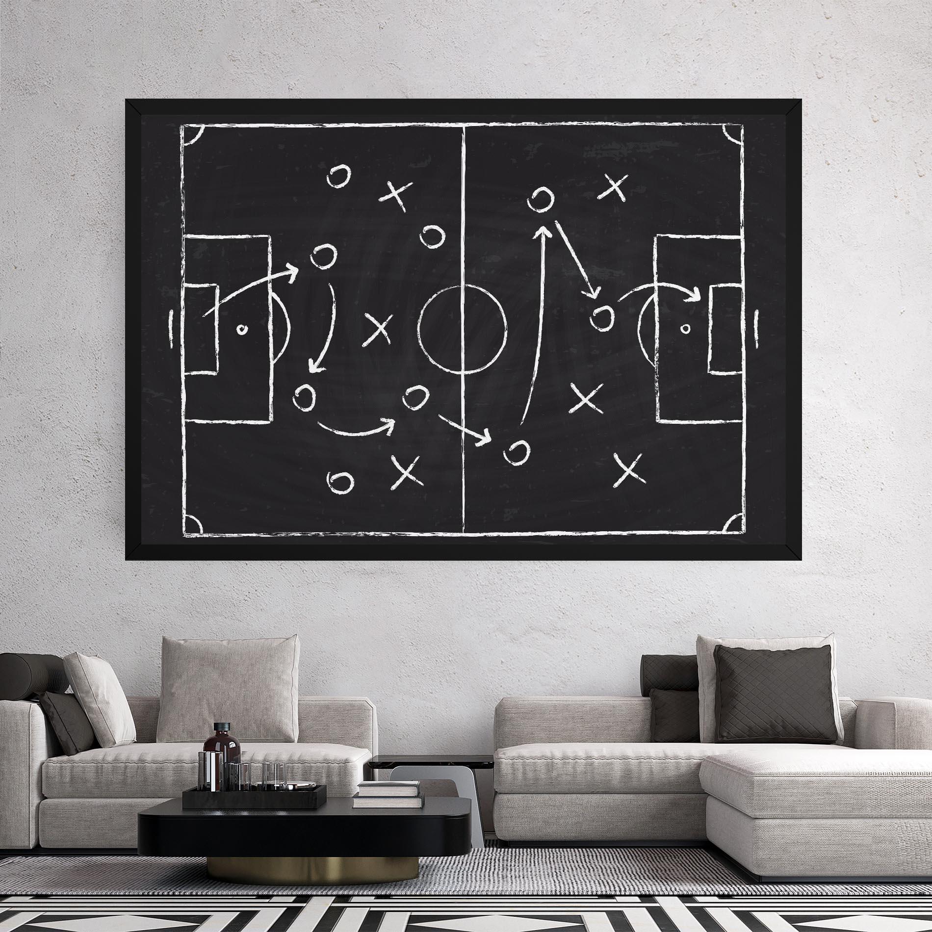 Tablou Canvas Grey Board Football mockup 2