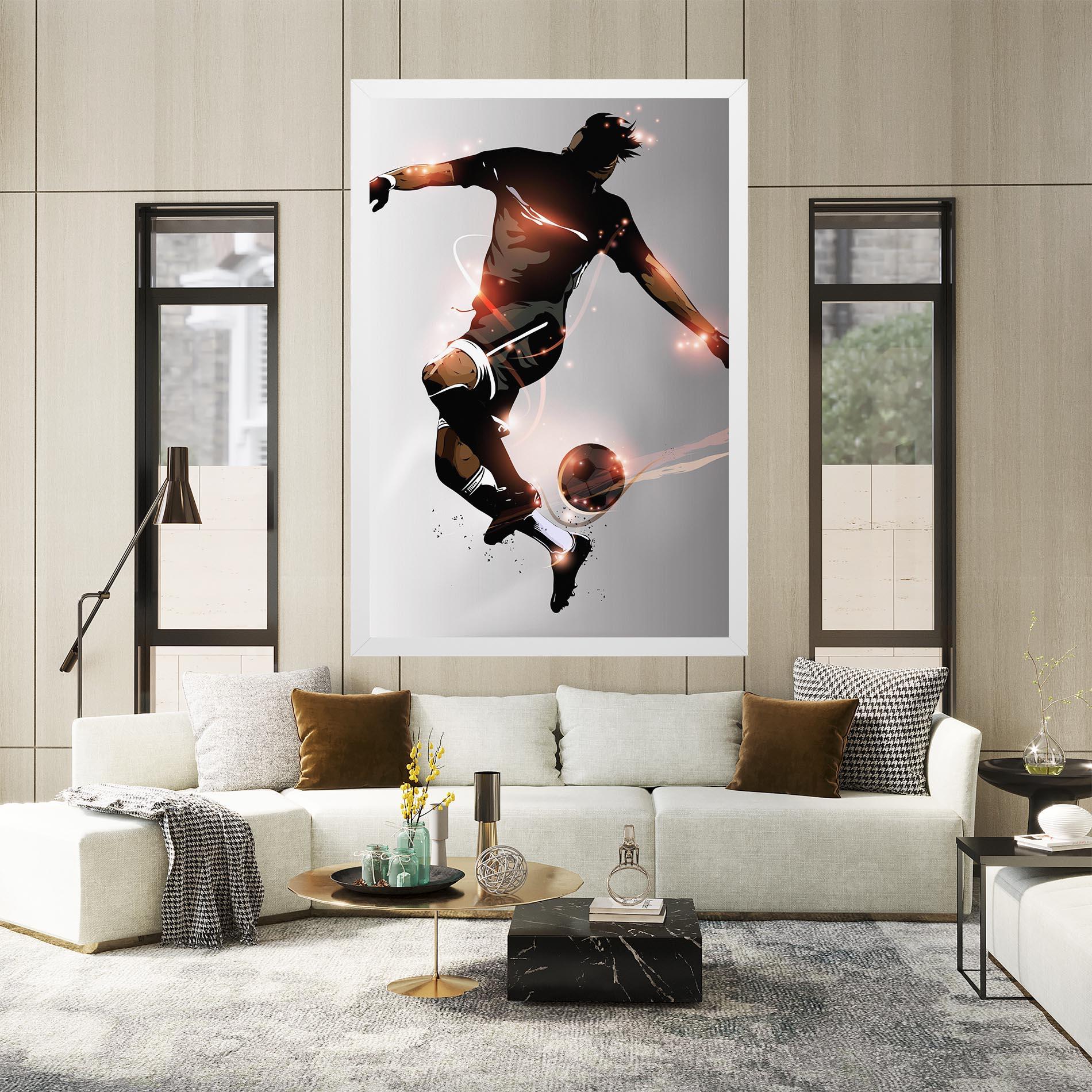 Tablou Canvas Football Jump mockup 2