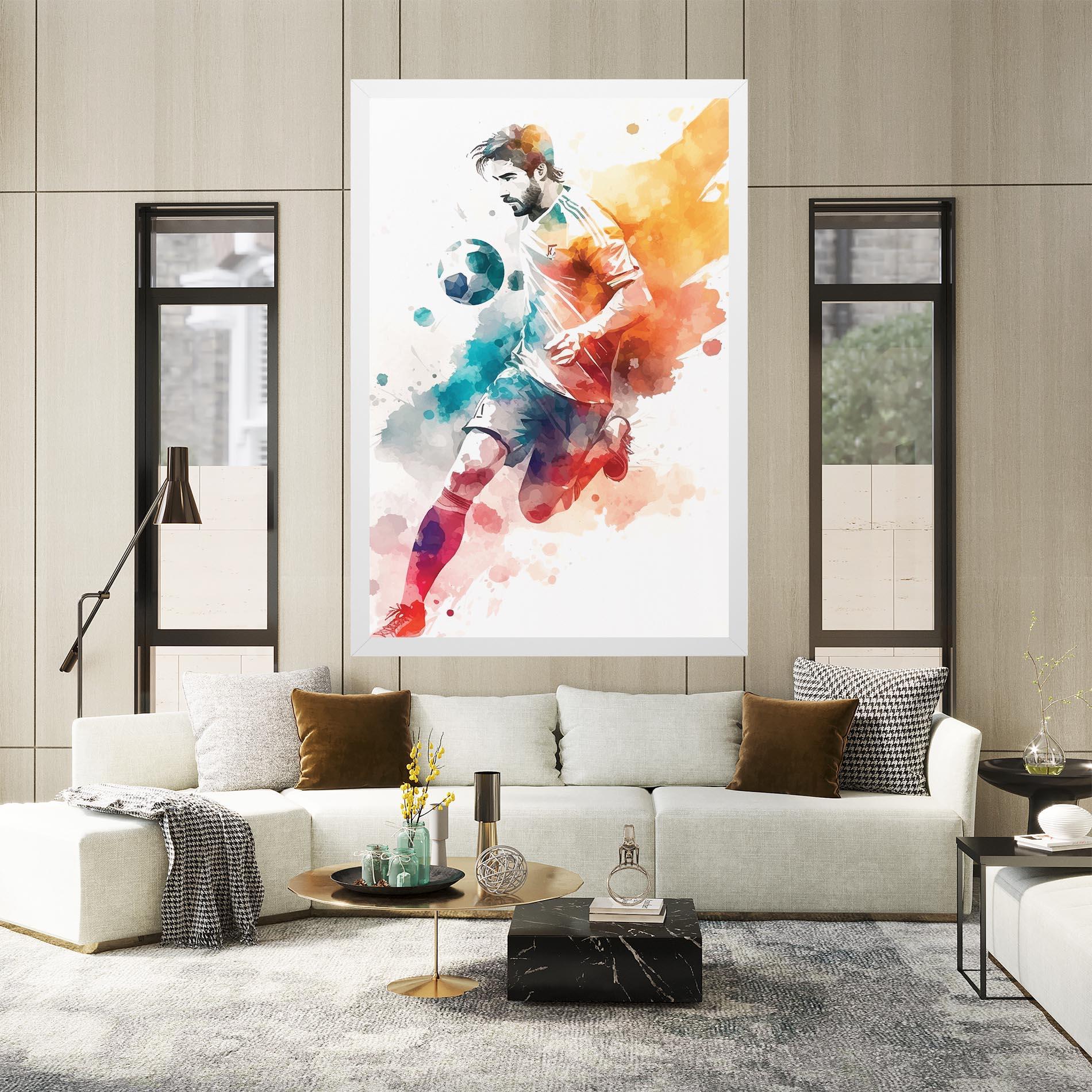 Tablou Canvas Football Watercolor mockup 2