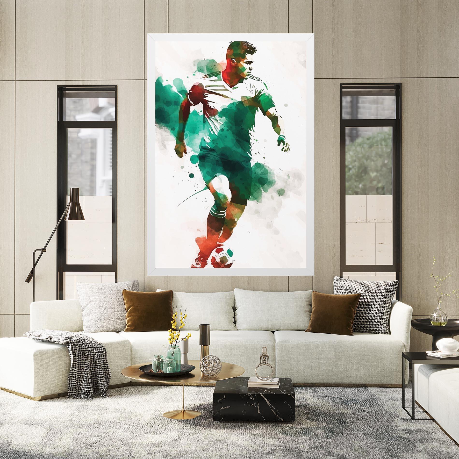 Tablou Canvas Green Football mockup 2
