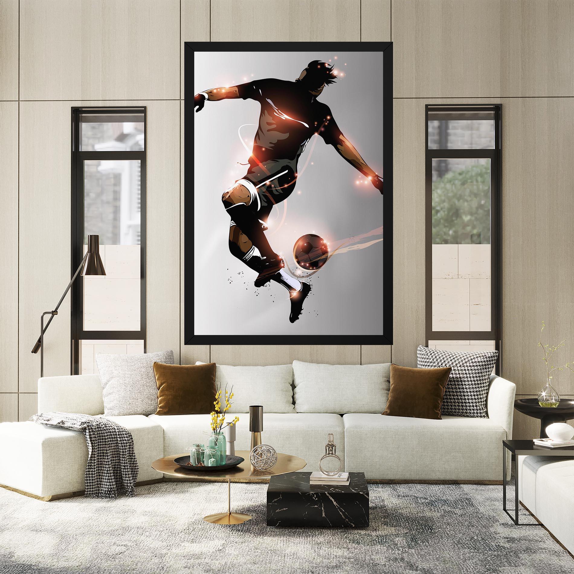 Tablou Canvas Football Jump mockup 2