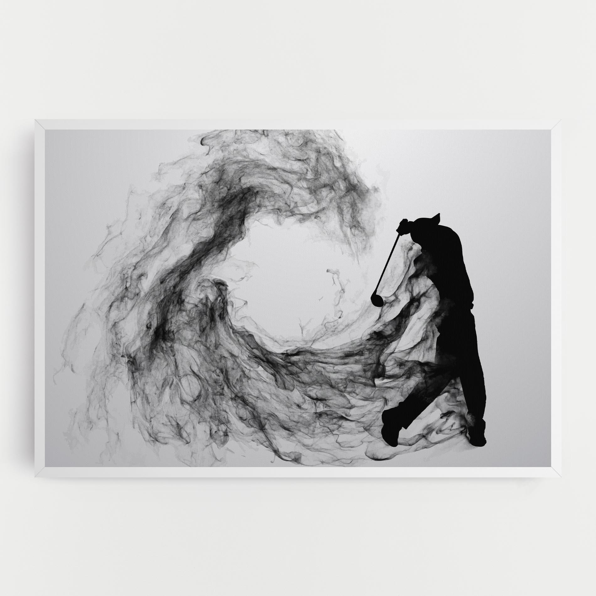 Tablou Canvas Black Smoke Golf mockup 0