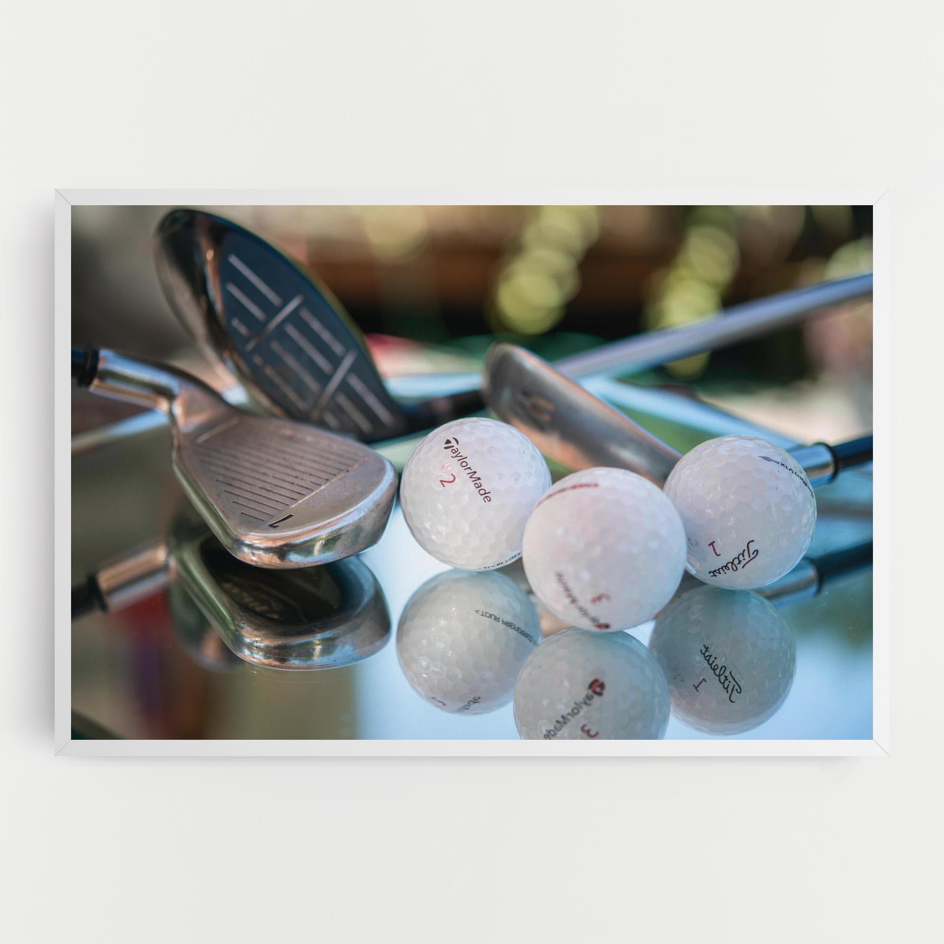Tablou Canvas Golf Balls Set mockup 0
