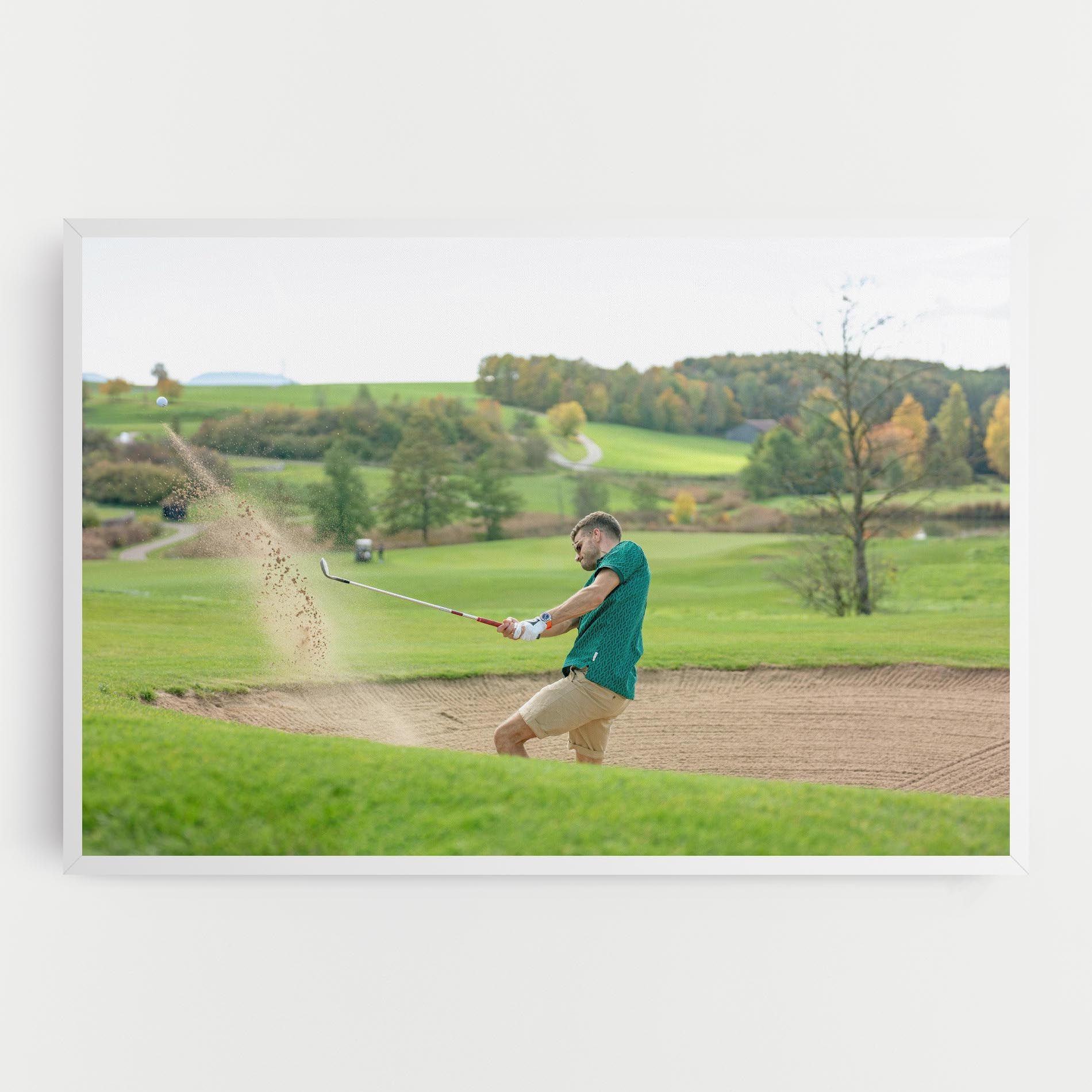 Green Tshirt Golf Player mockup 0