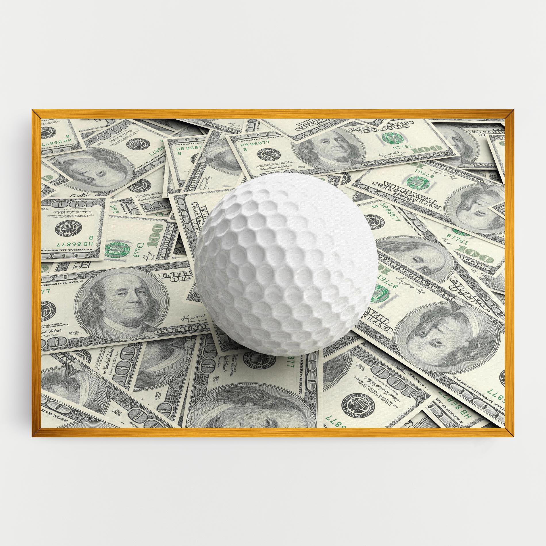 Tablou Canvas 3d Golf Ball mockup 0