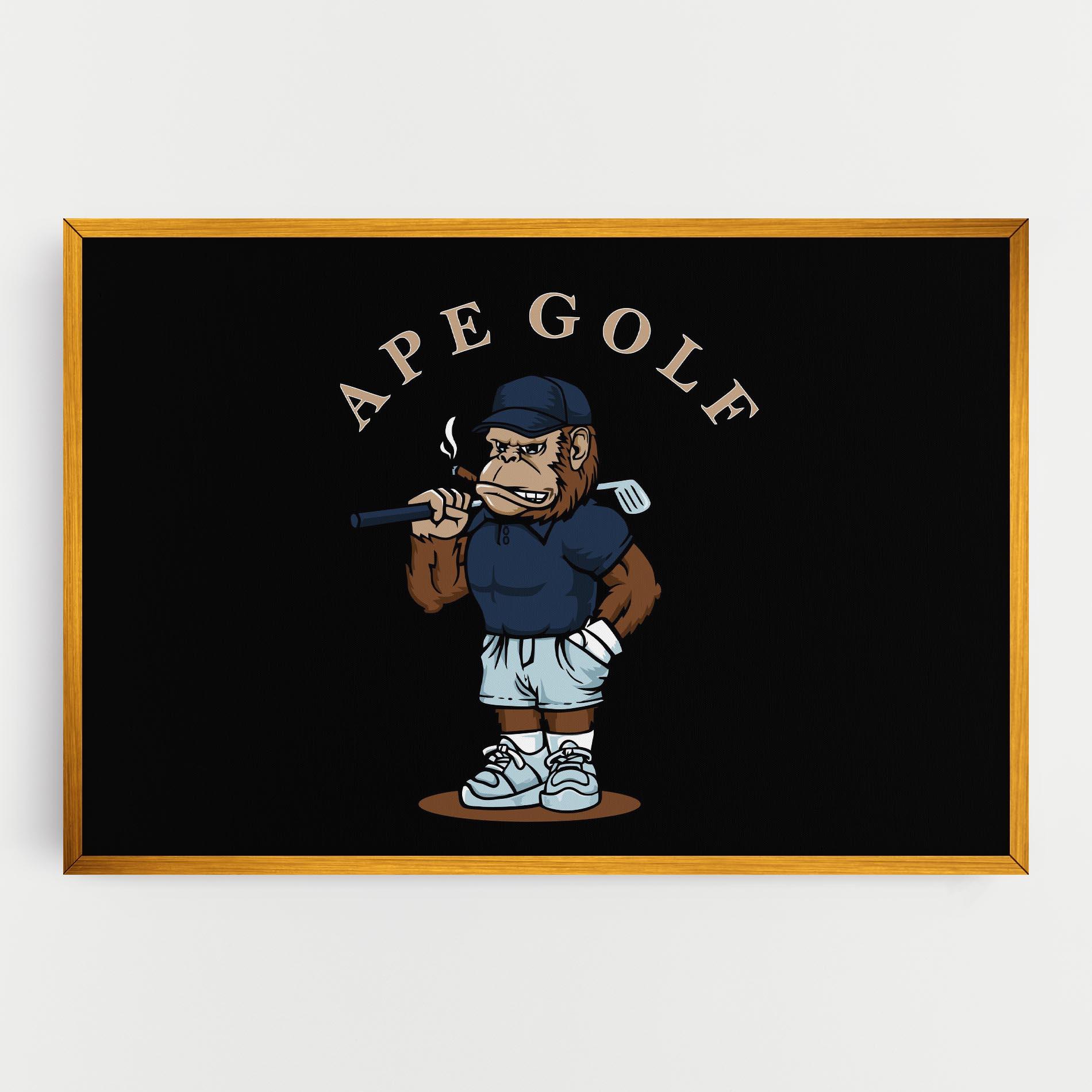 Tablou Canvas Ape Golf mockup 0