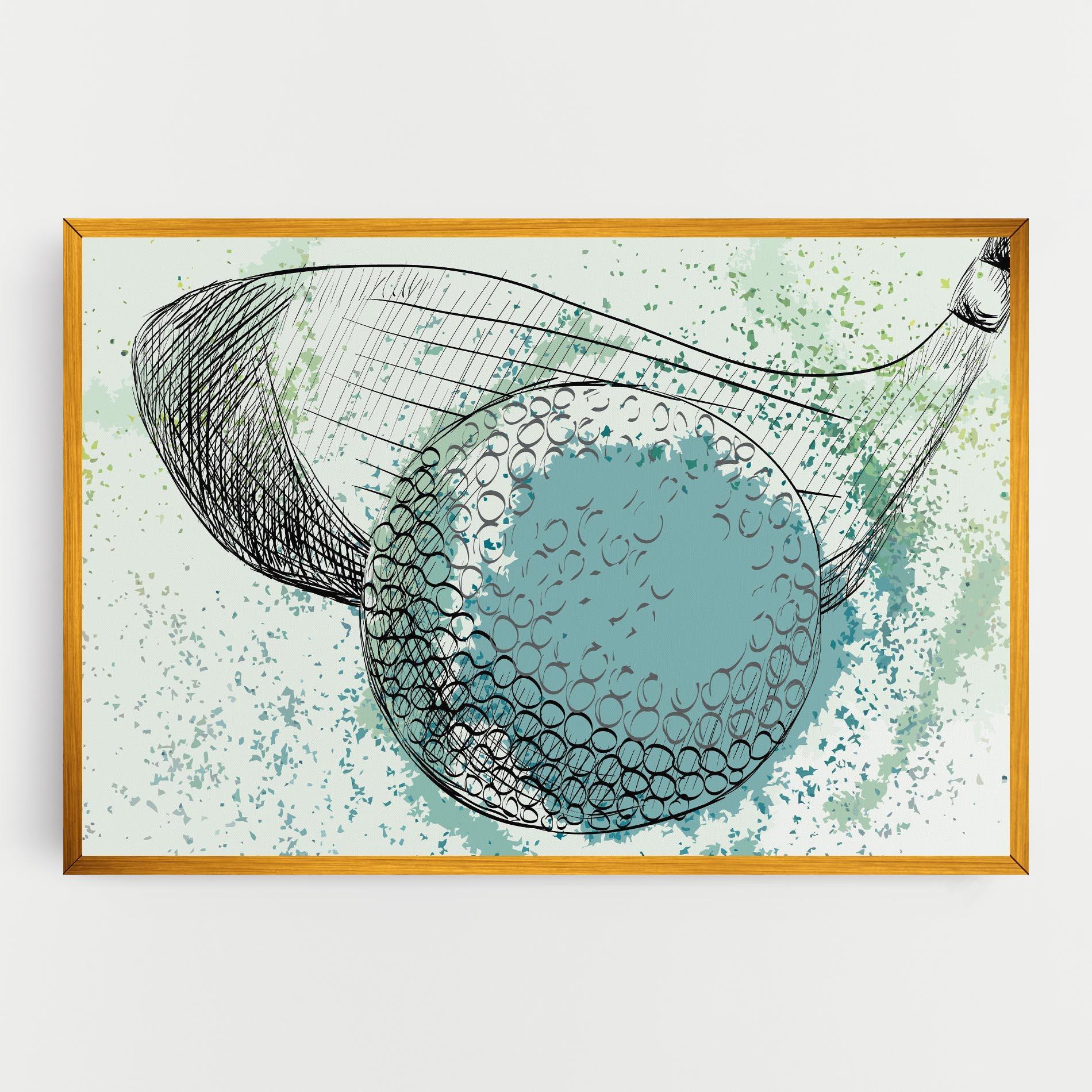 Tablou Canvas Blue Golf mockup 0