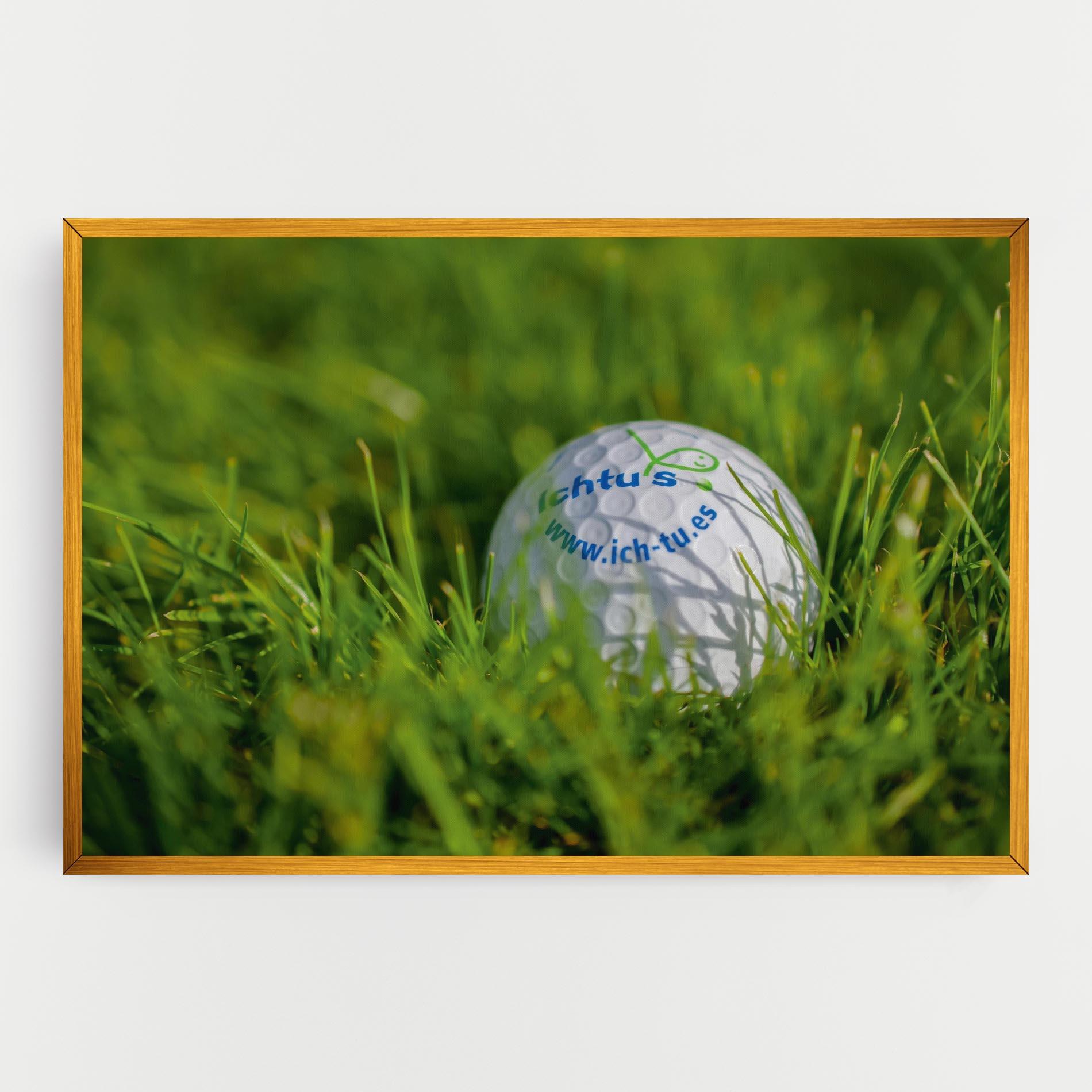 Tablou Canvas Golf Ball In Grass mockup 0