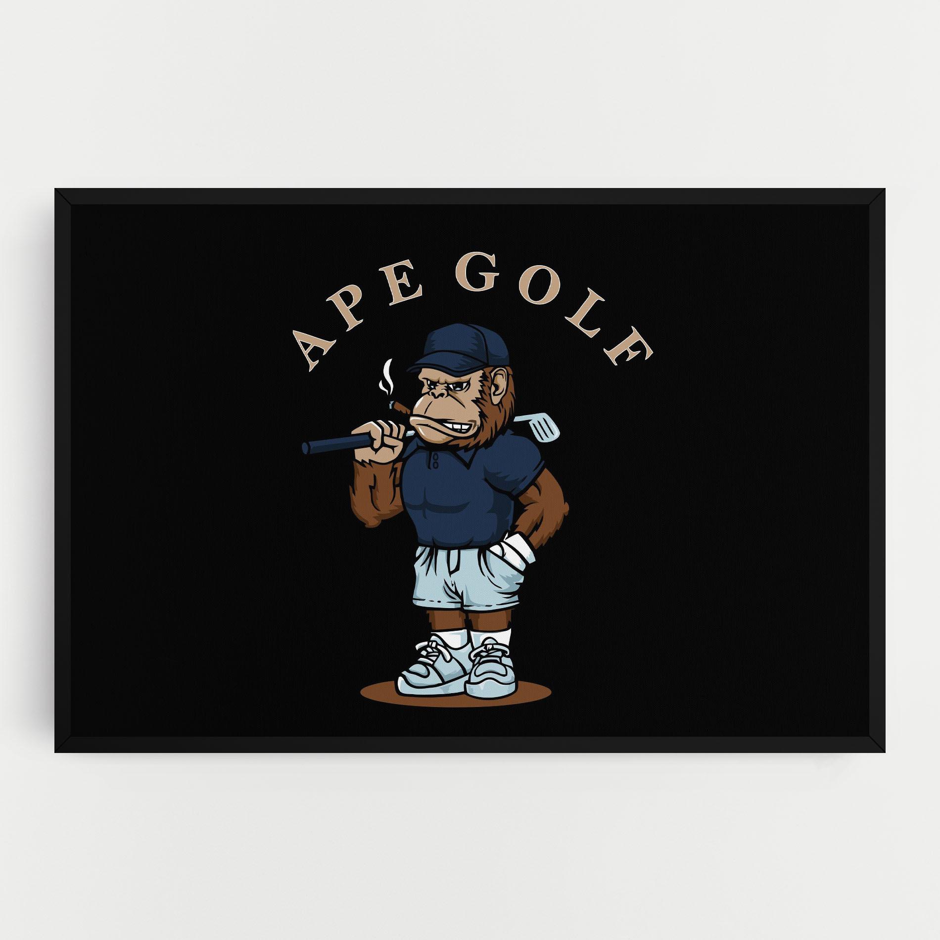 Tablou Canvas Ape Golf mockup 0
