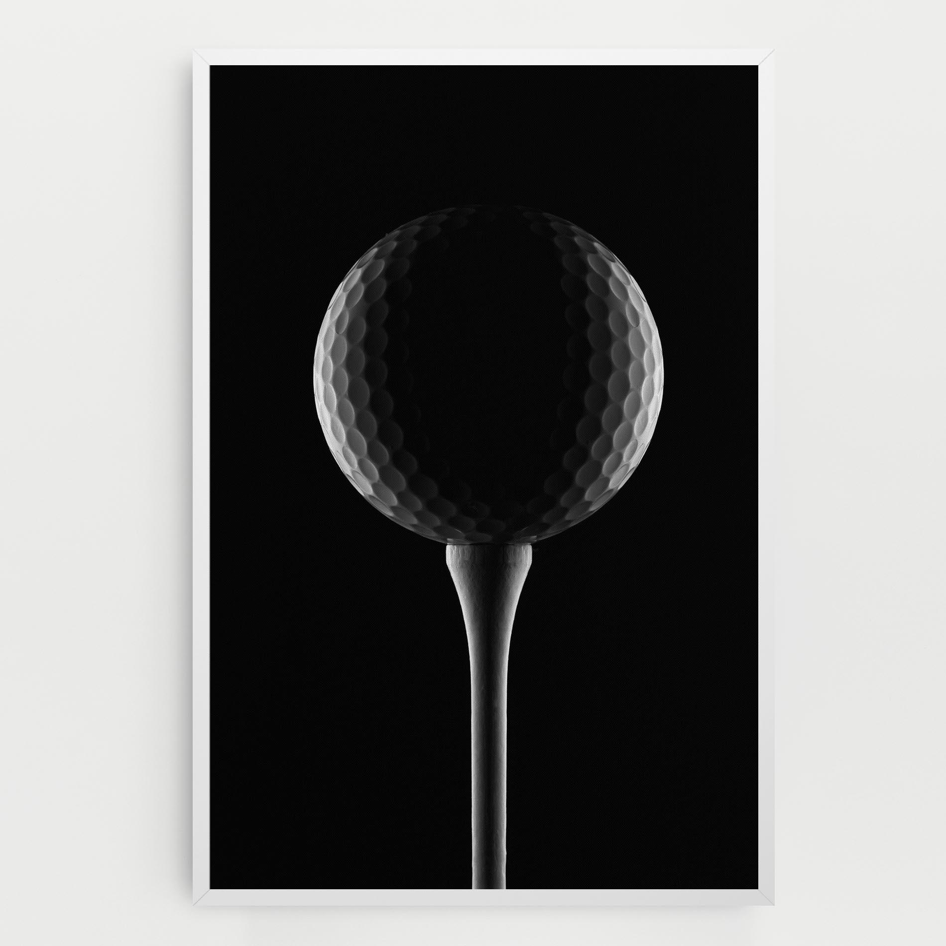 Tablou Canvas Golf Ball Black mockup 0