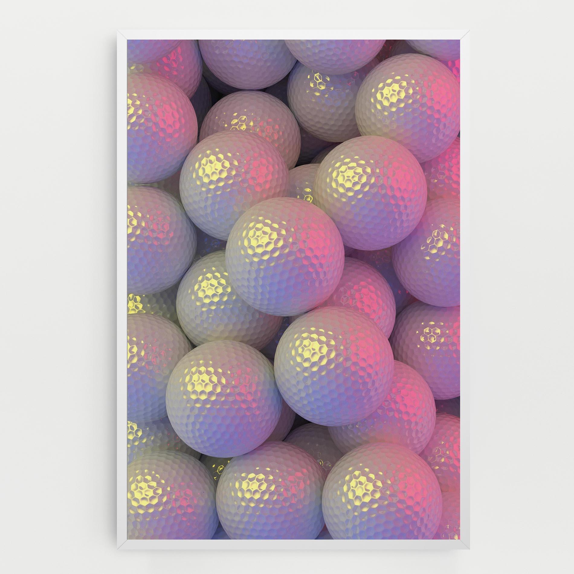 Tablou Canvas Purple Light Golf Ball mockup 0