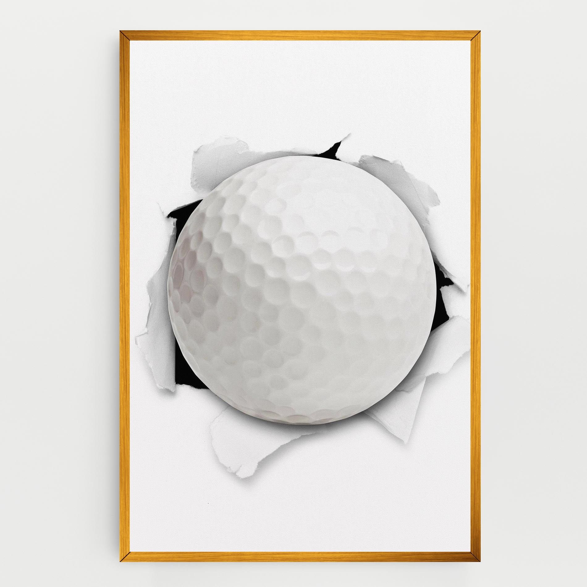Golf Ball Bursting Hole mockup 0